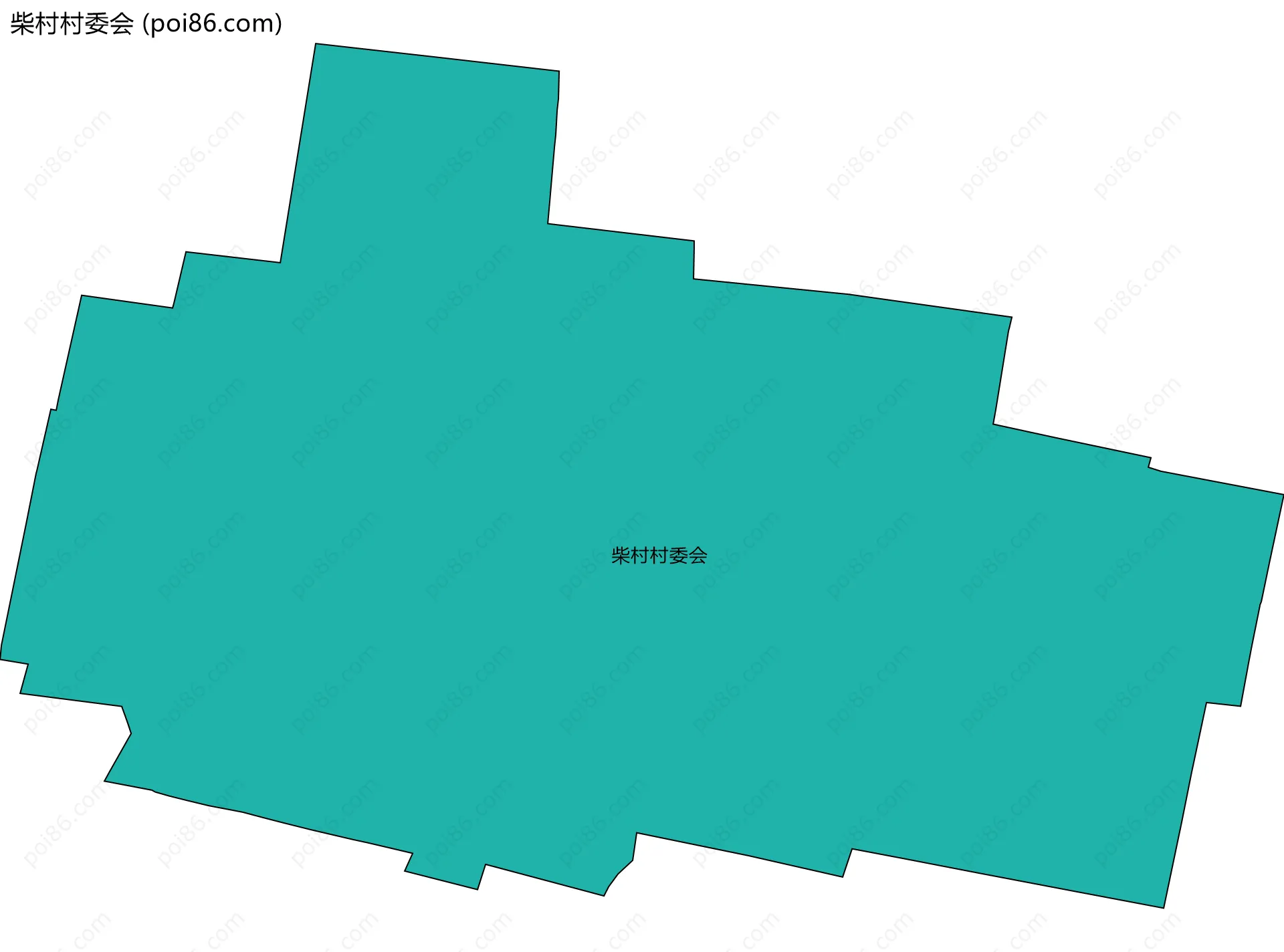 柴村村委会边界地图