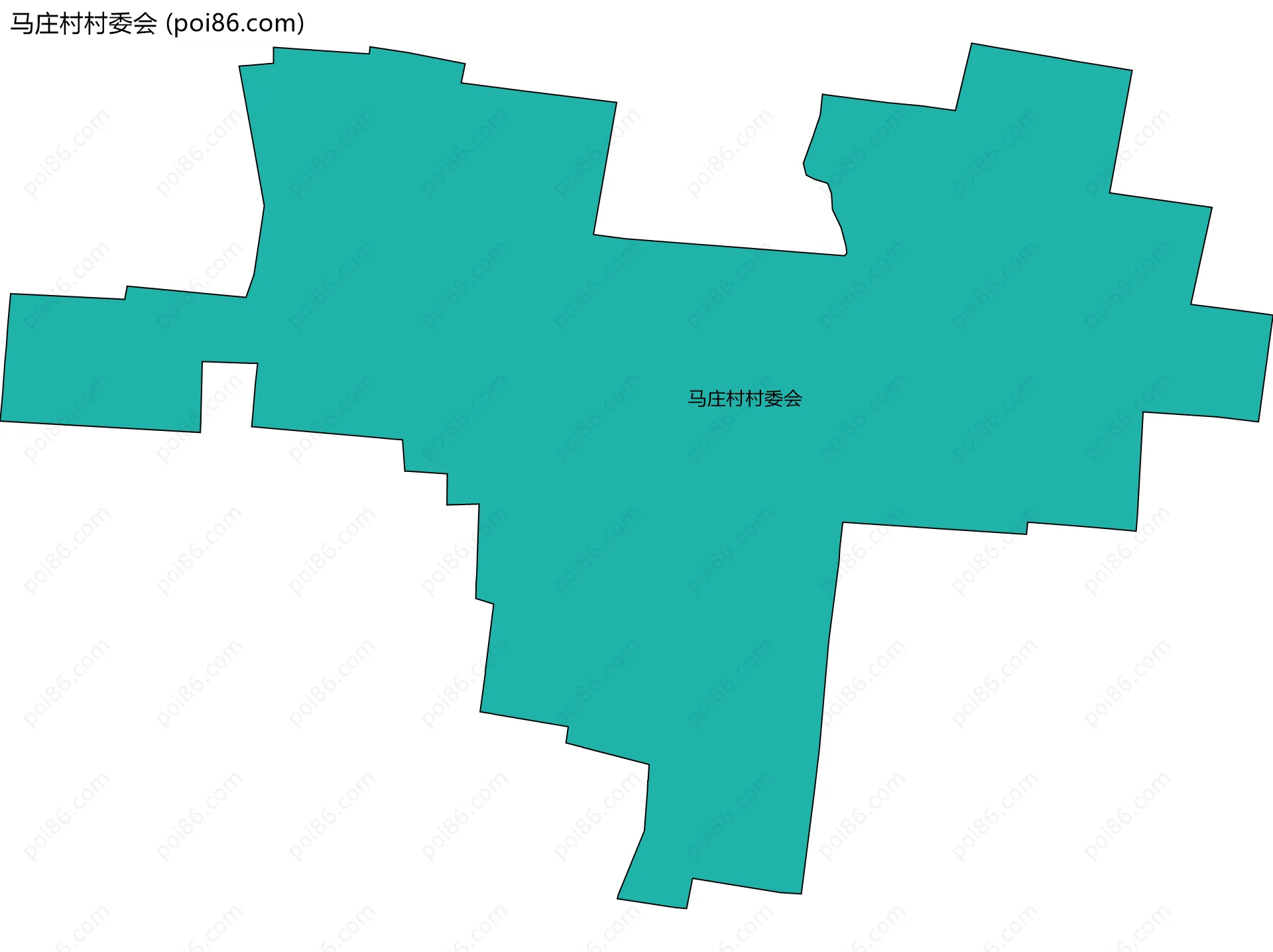 马庄村村委会边界地图