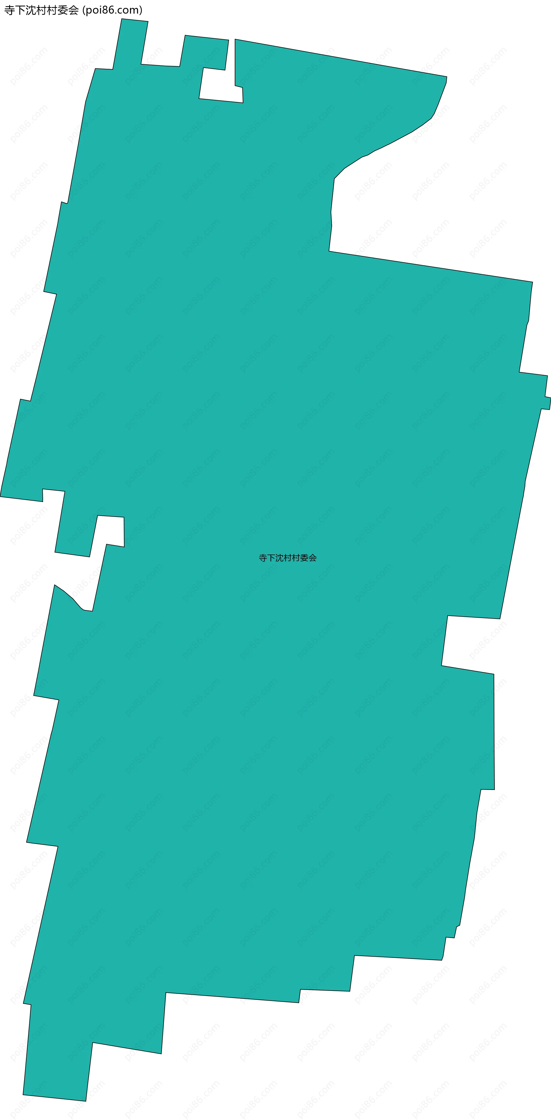 寺下沈村村委会边界地图