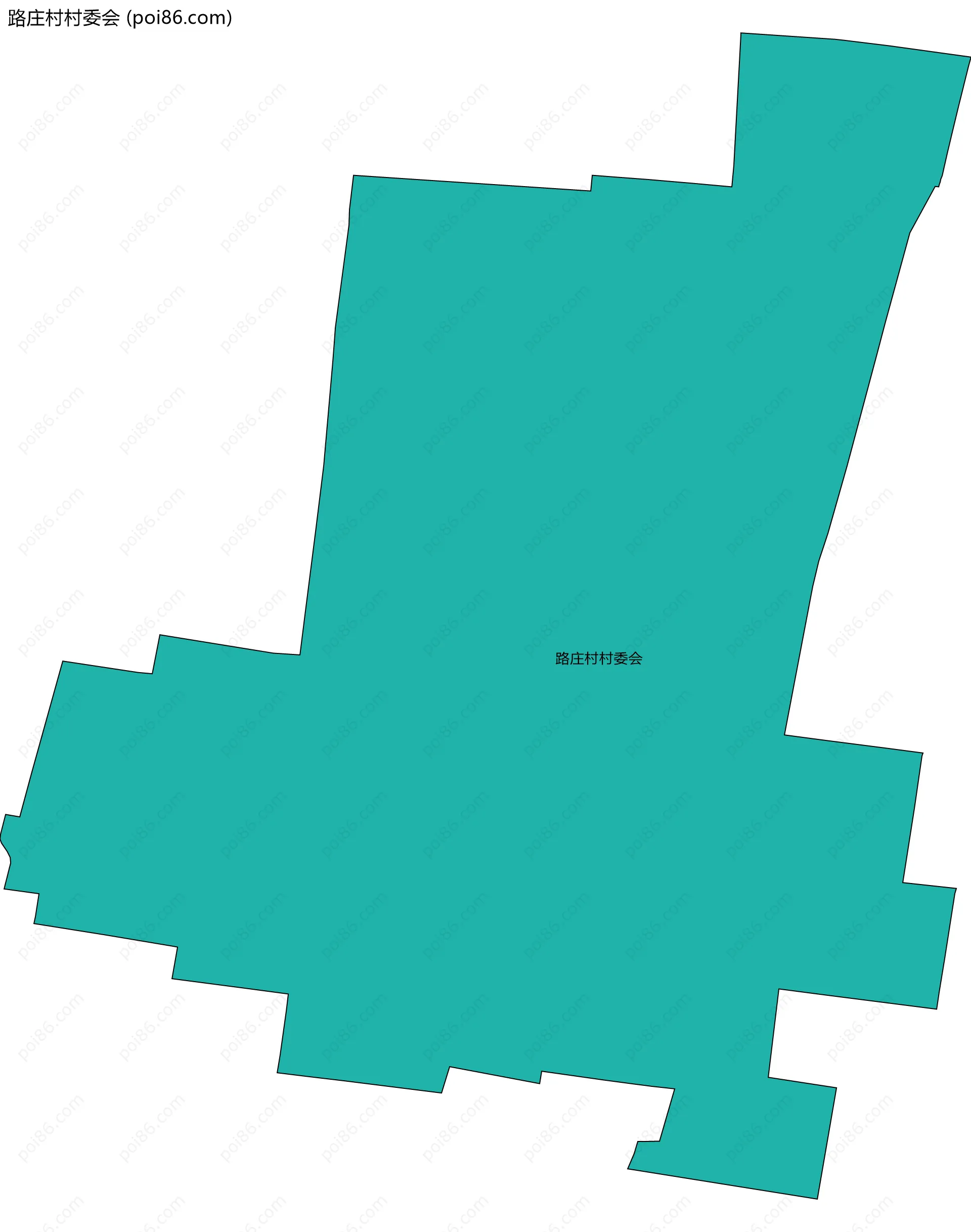 路庄村村委会边界地图
