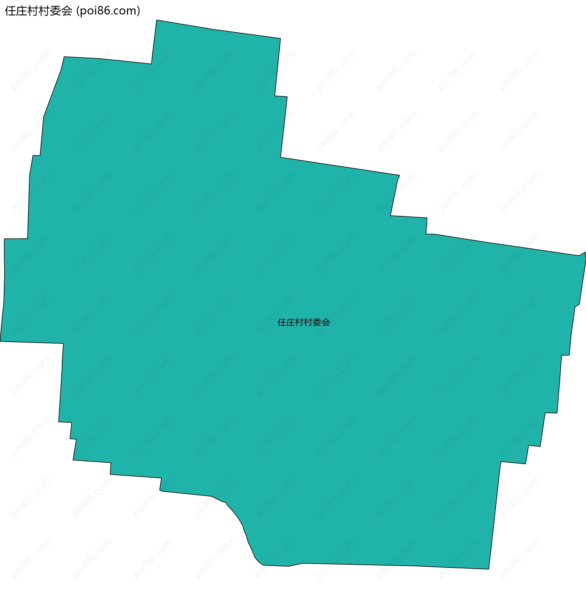 任庄村村委会边界地图