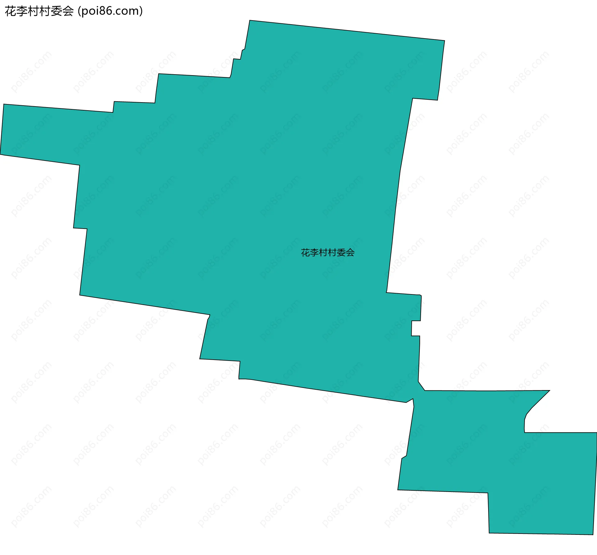 花李村村委会边界地图