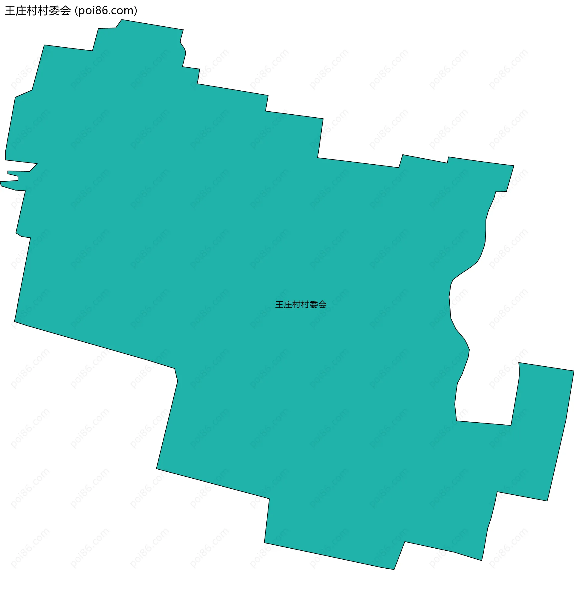 王庄村村委会边界地图