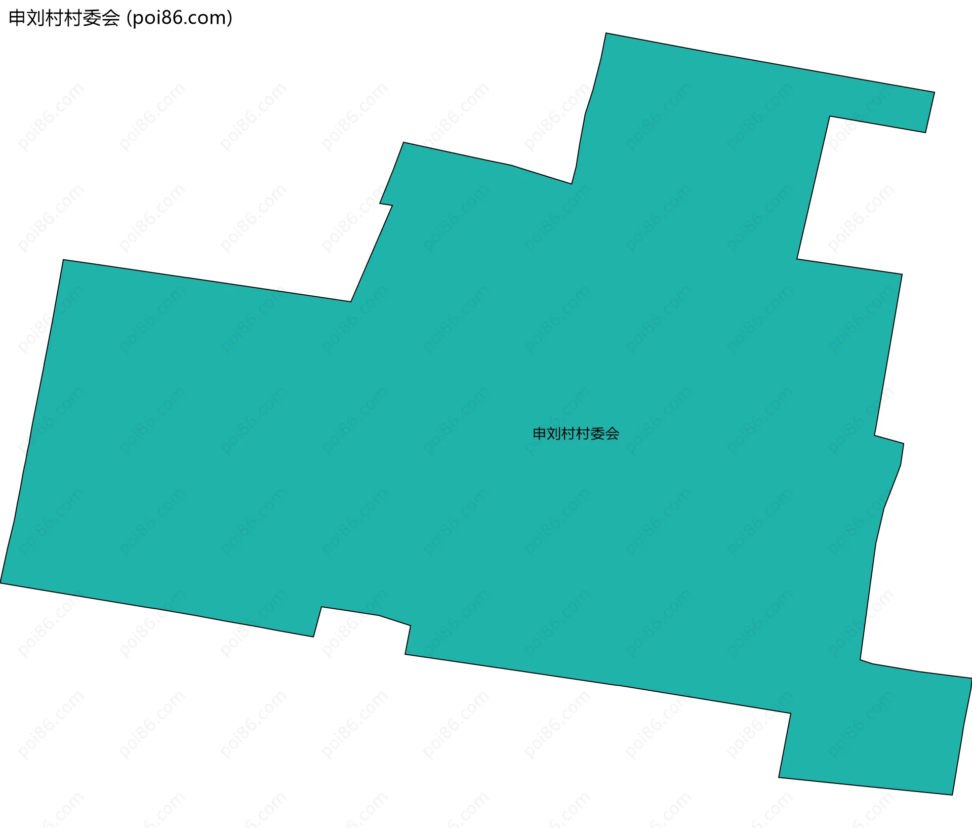 申刘村村委会边界地图