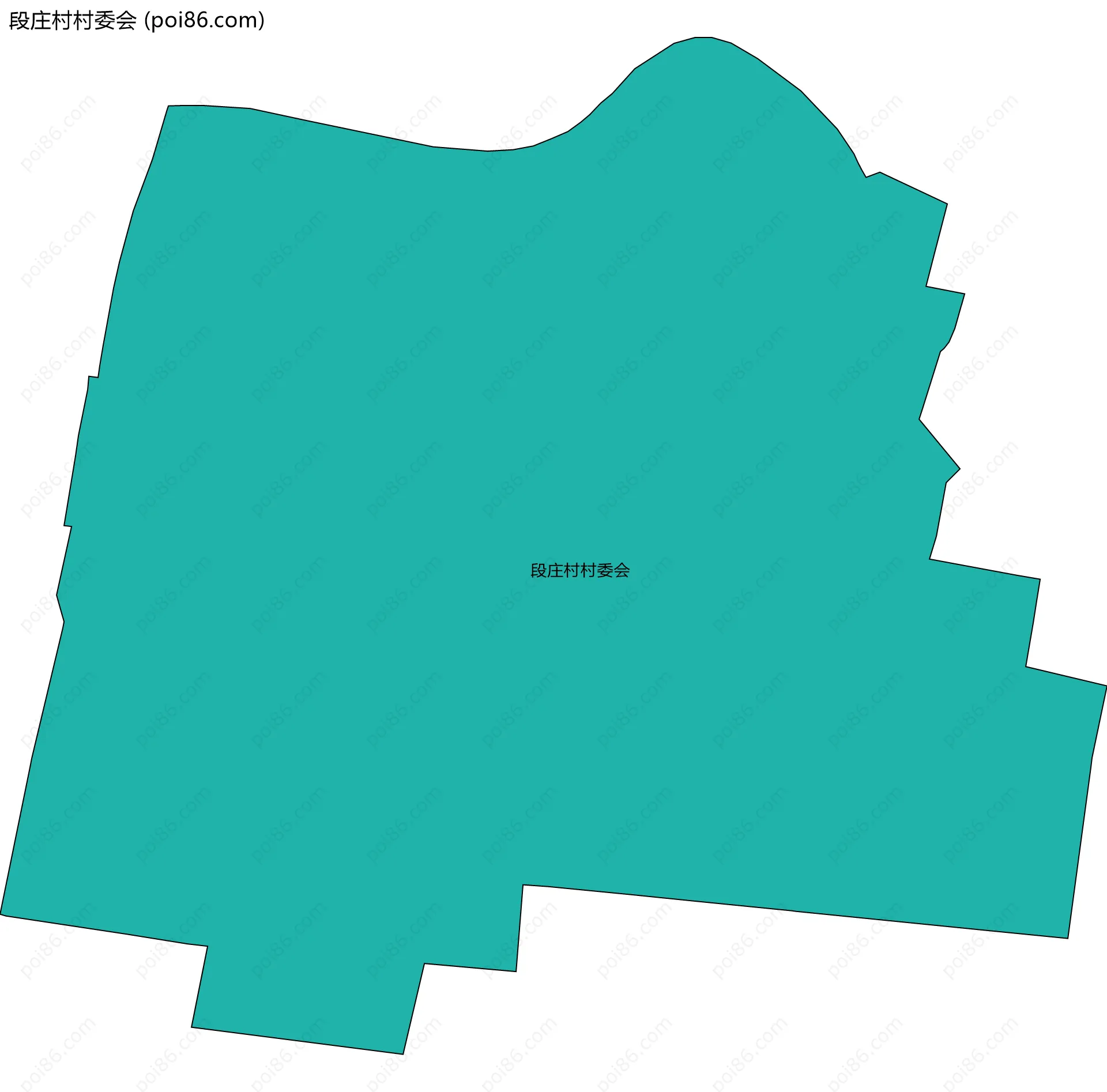 段庄村村委会边界地图