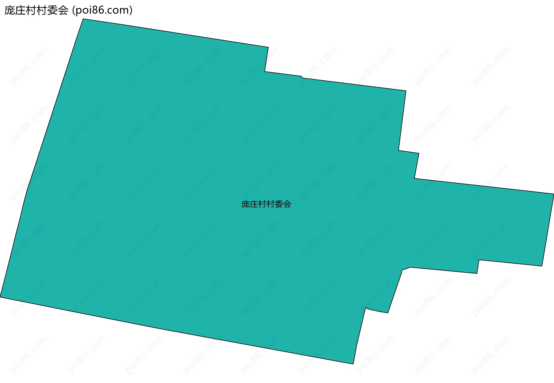 庞庄村村委会边界地图