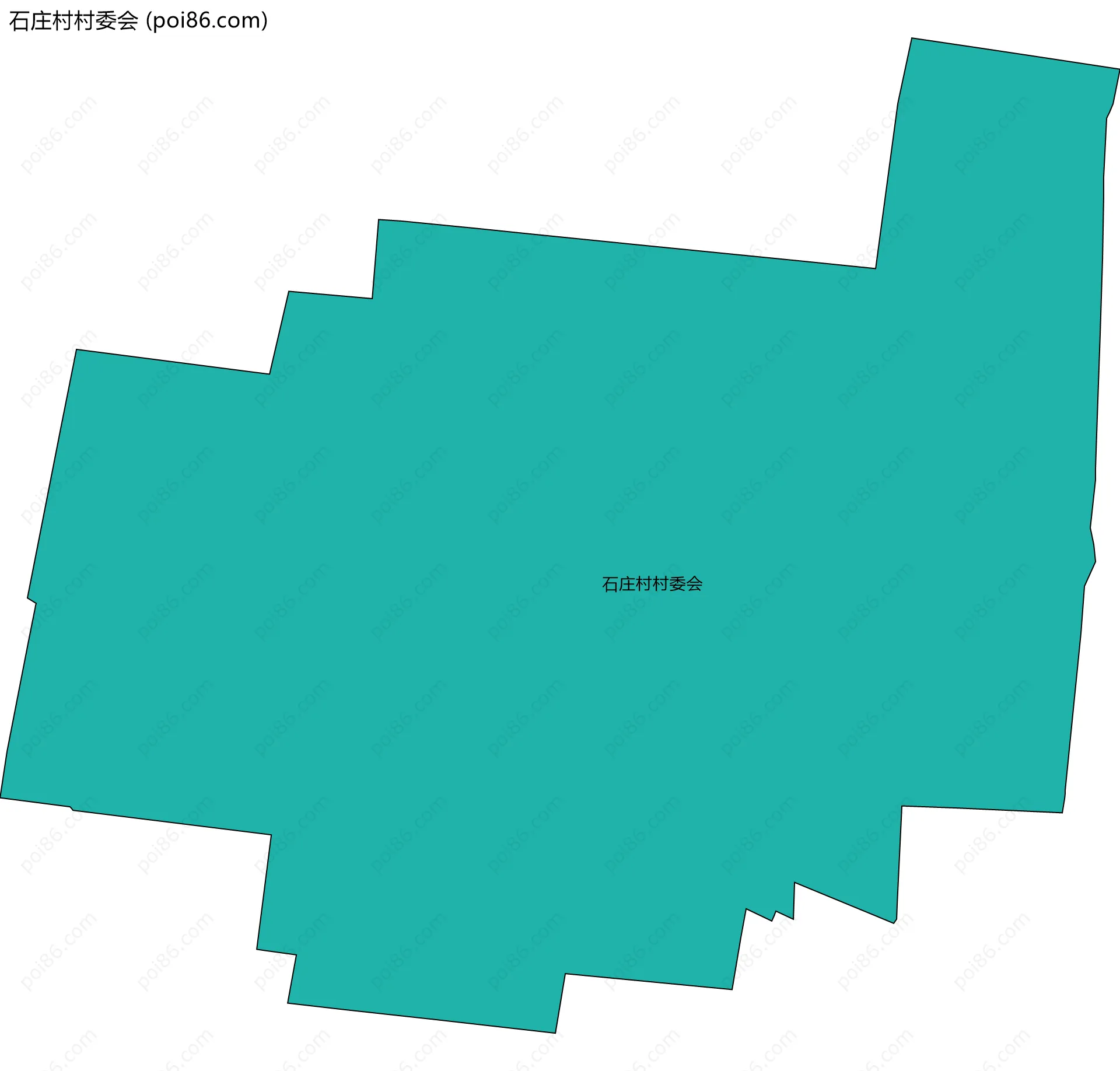 石庄村村委会边界地图
