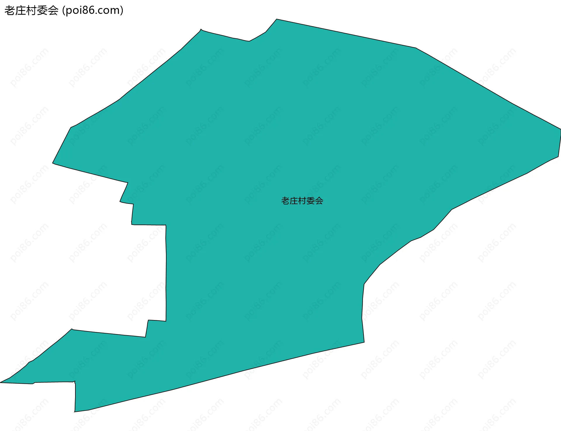 老庄村委会边界地图