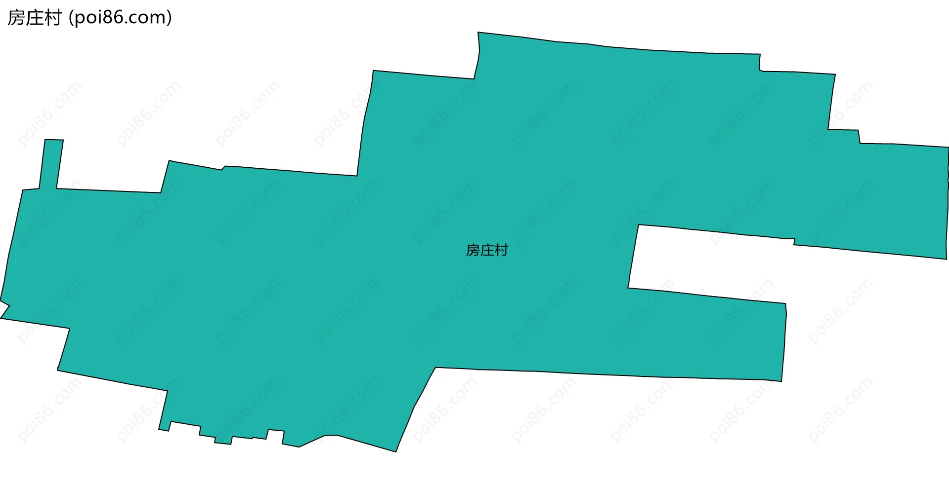 房庄村边界地图