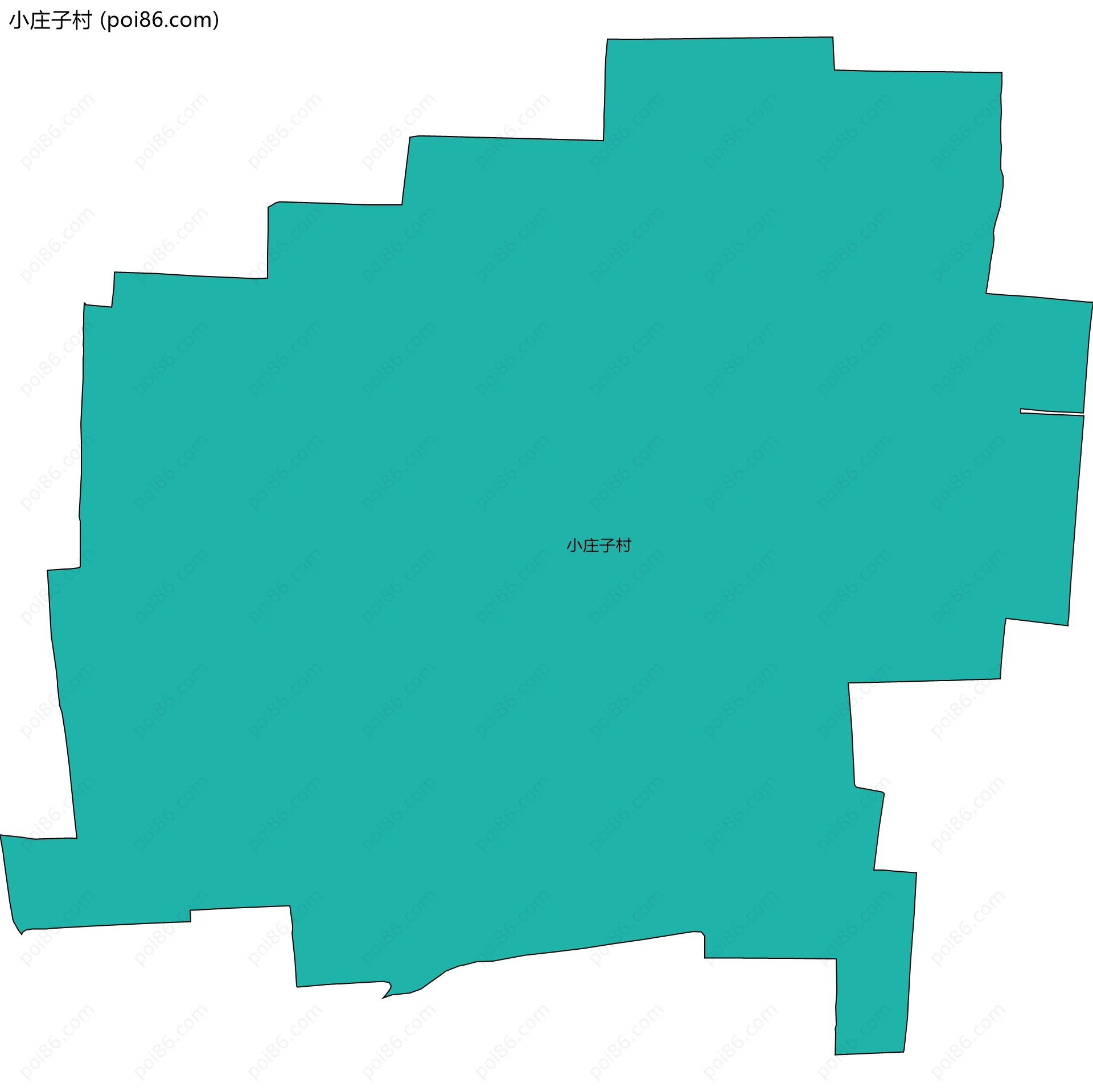 小庄子村边界地图