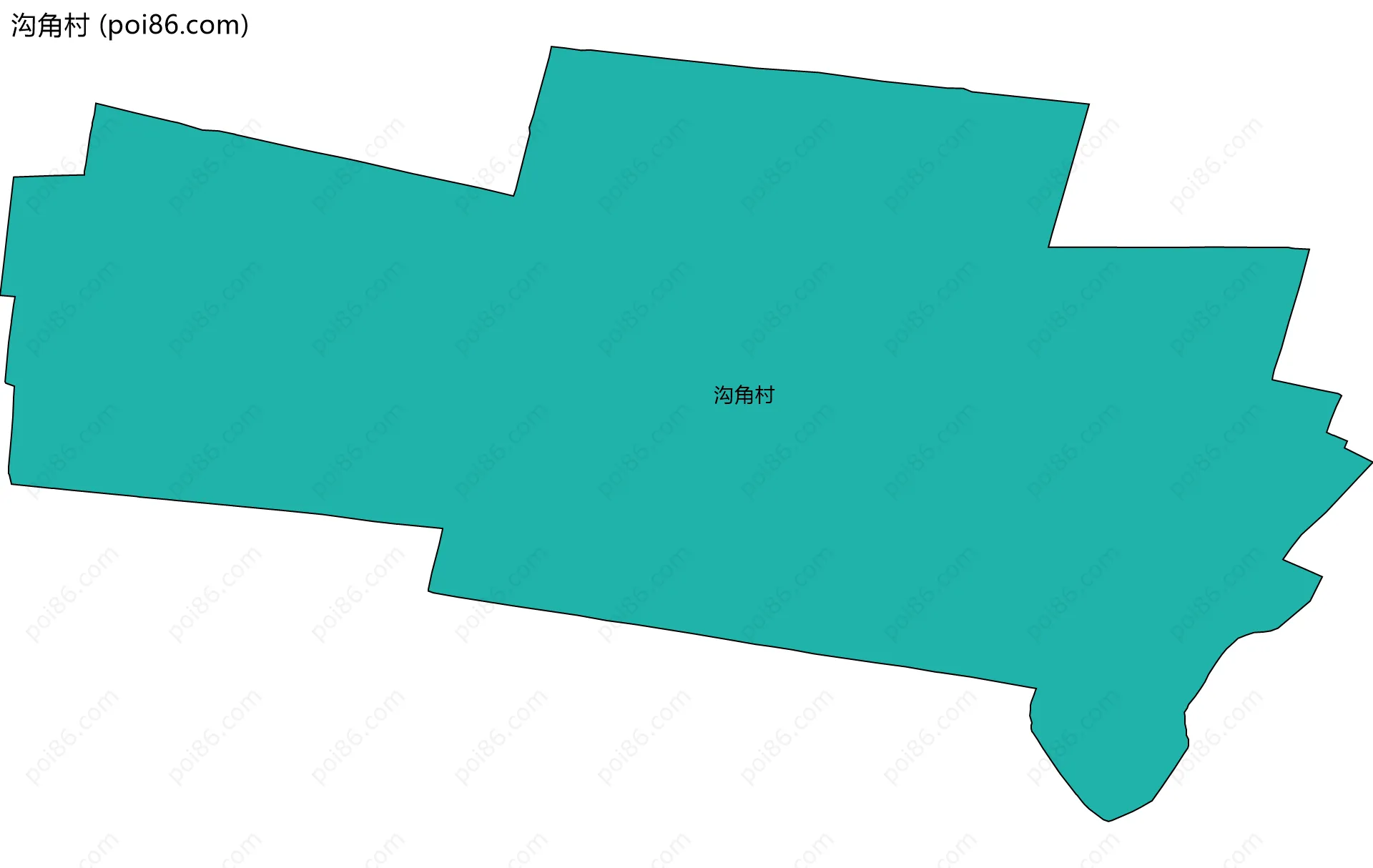 沟角村边界地图