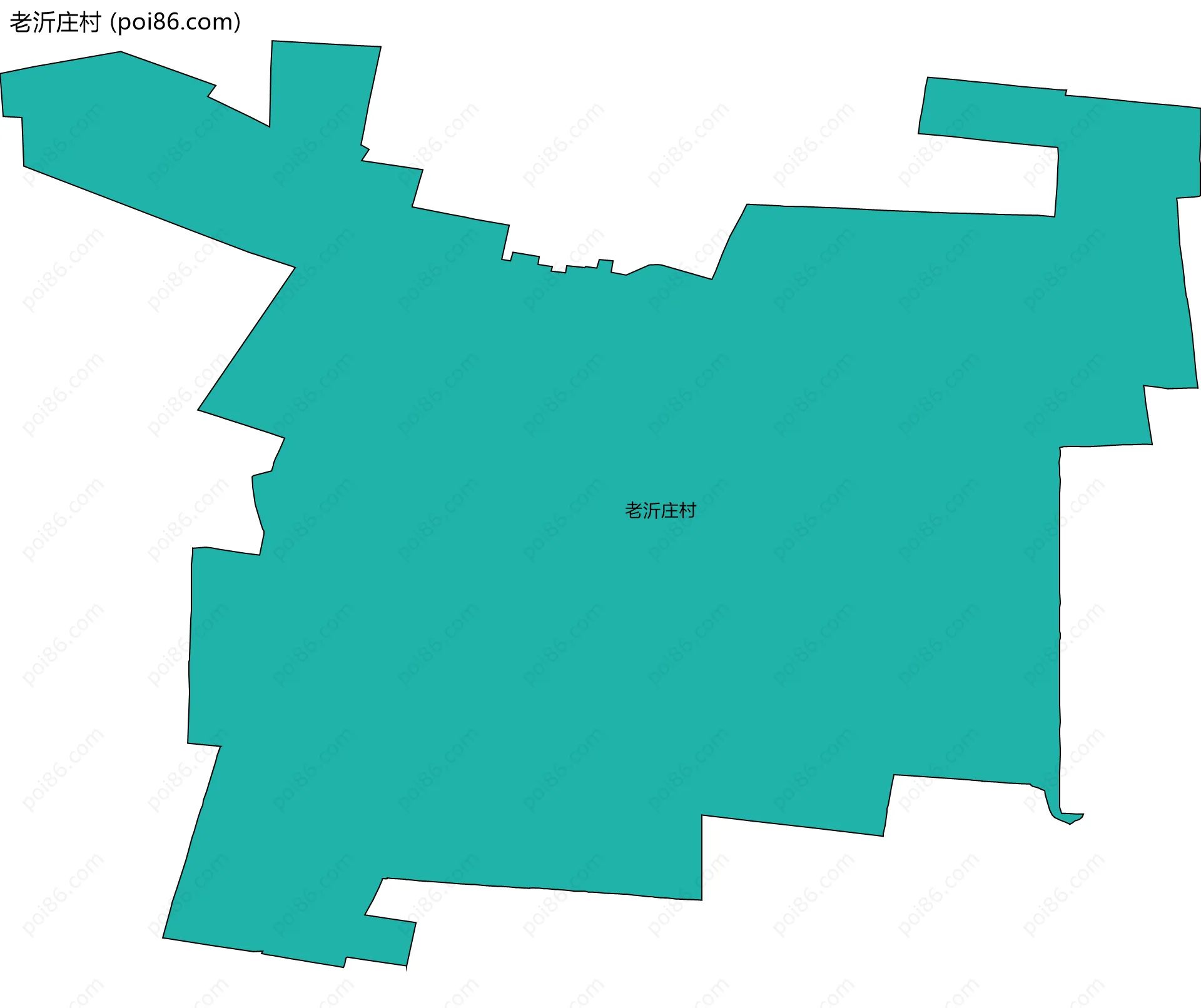 老沂庄村边界地图