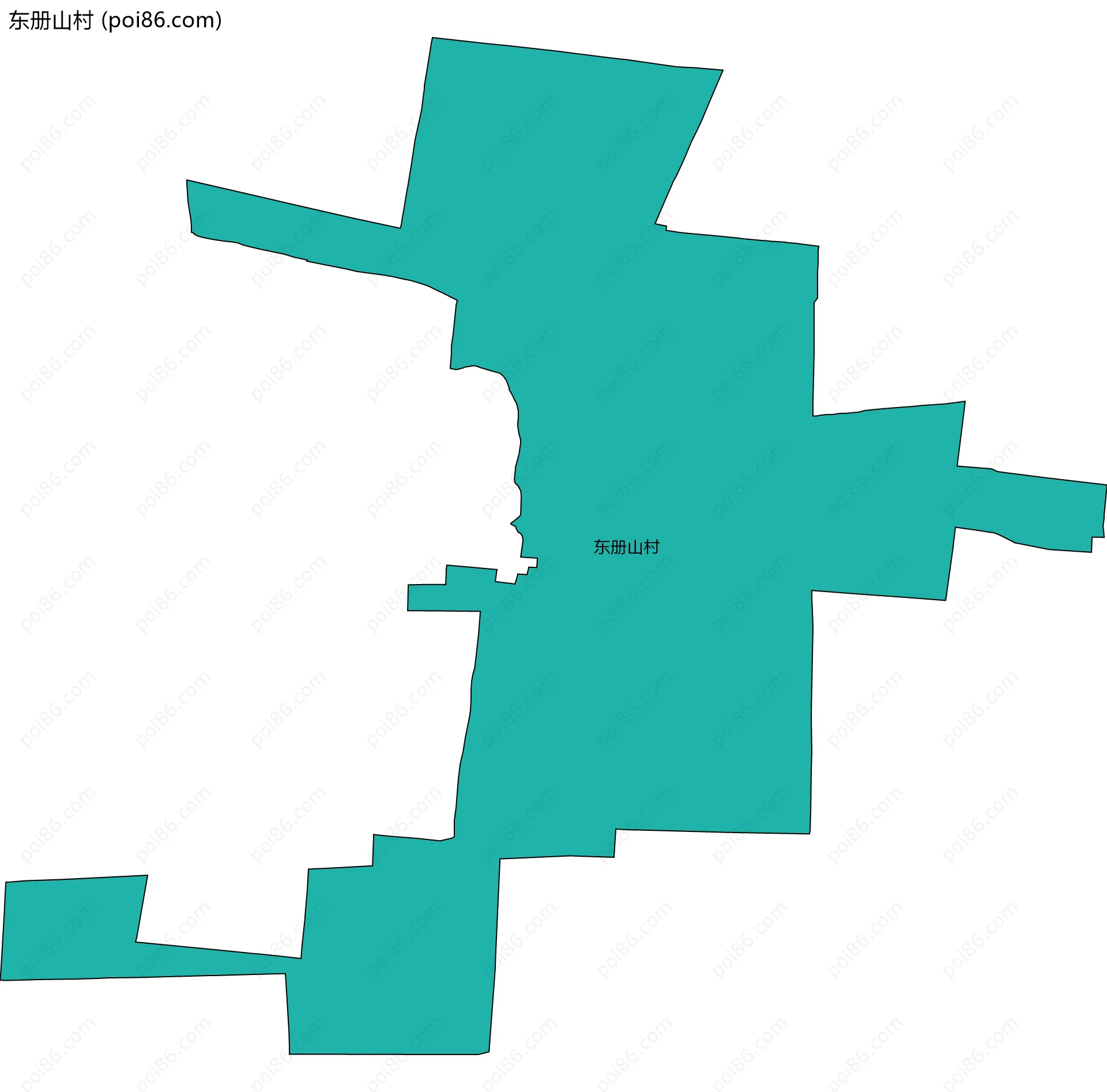 东册山村边界地图