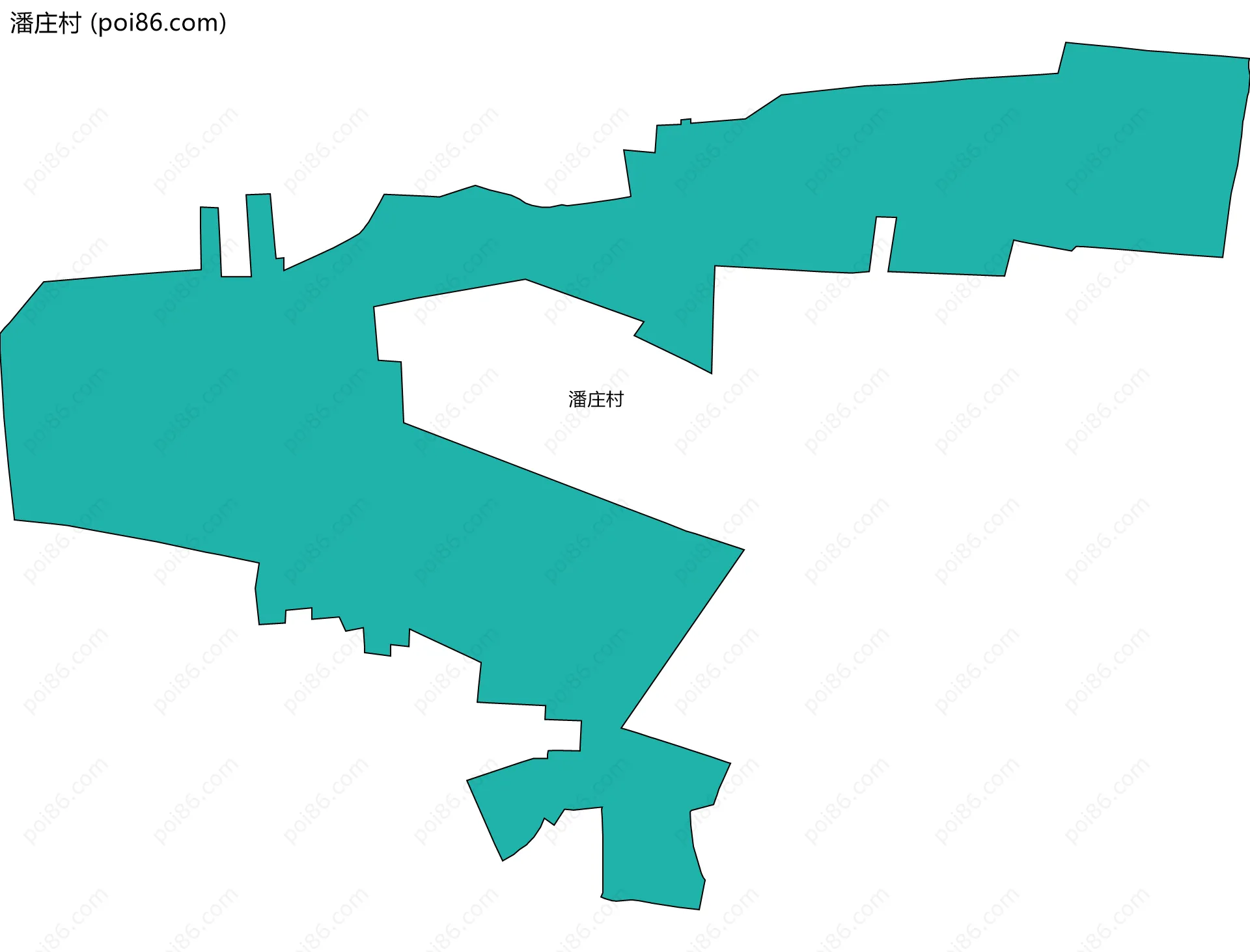 潘庄村边界地图