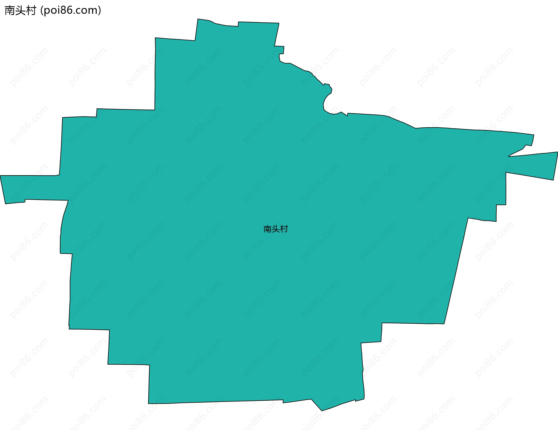 南头村边界地图