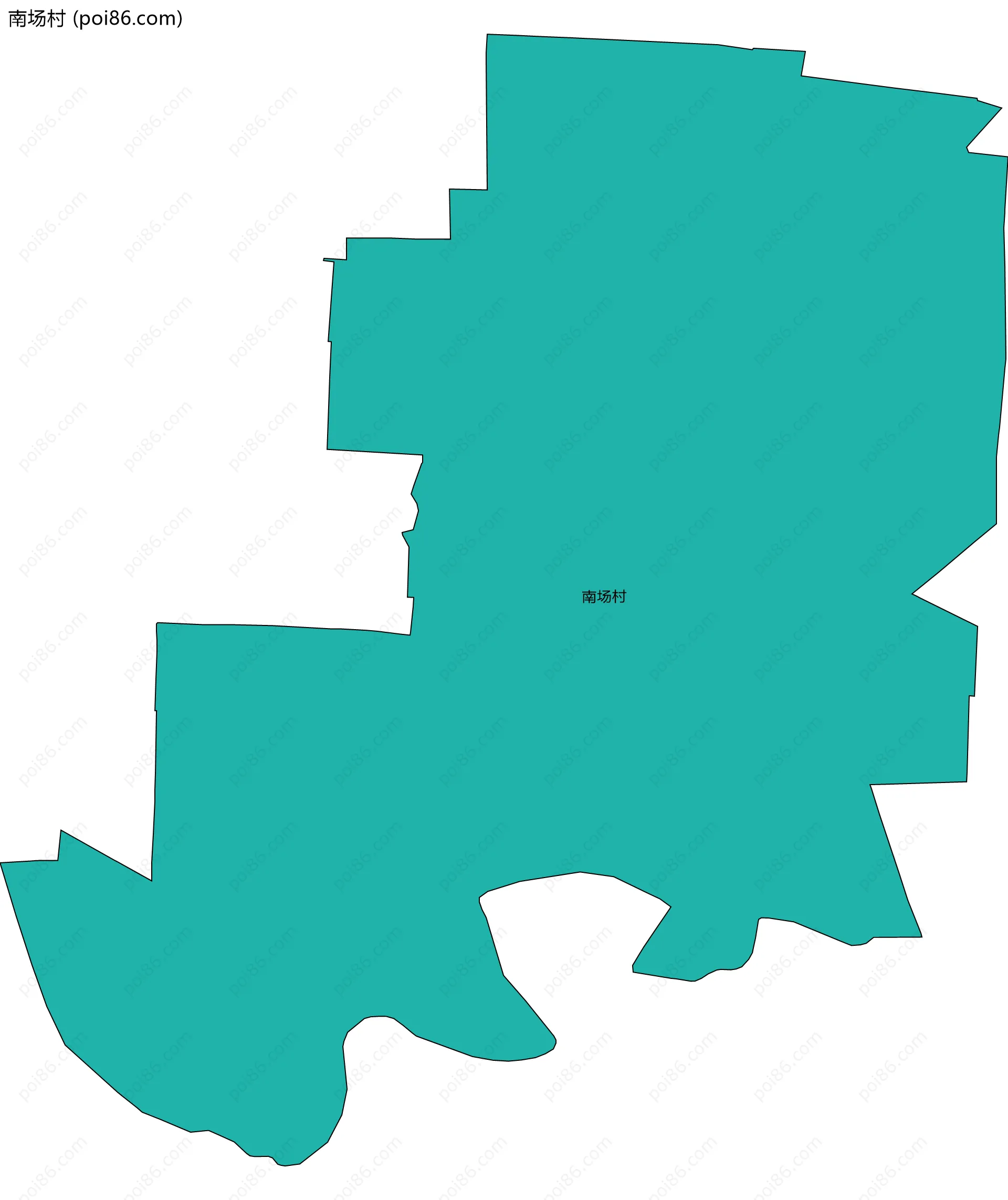 南场村边界地图
