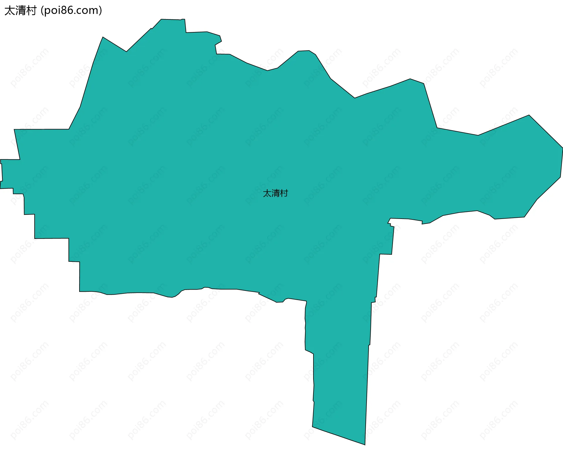 太清村边界地图