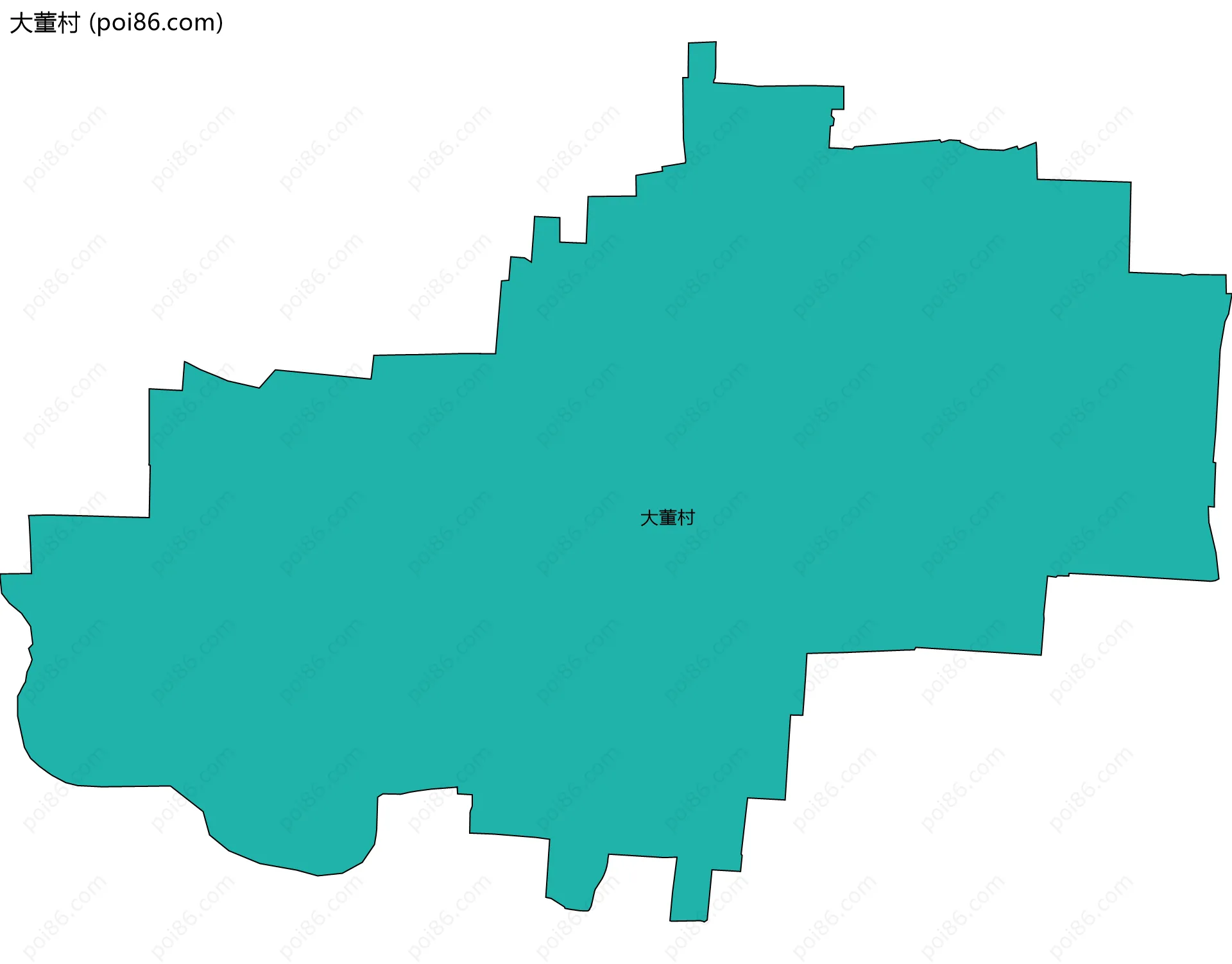 大董村边界地图