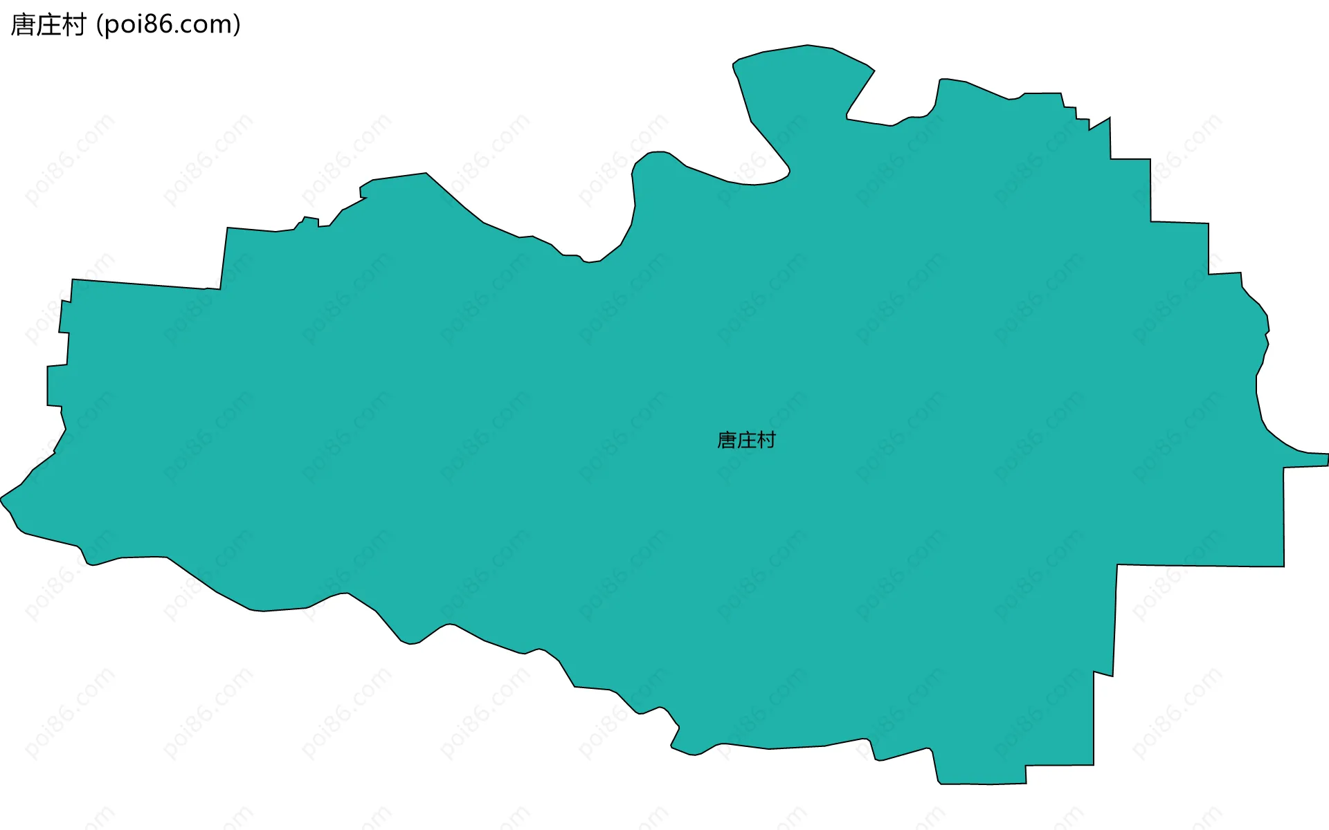 唐庄村边界地图