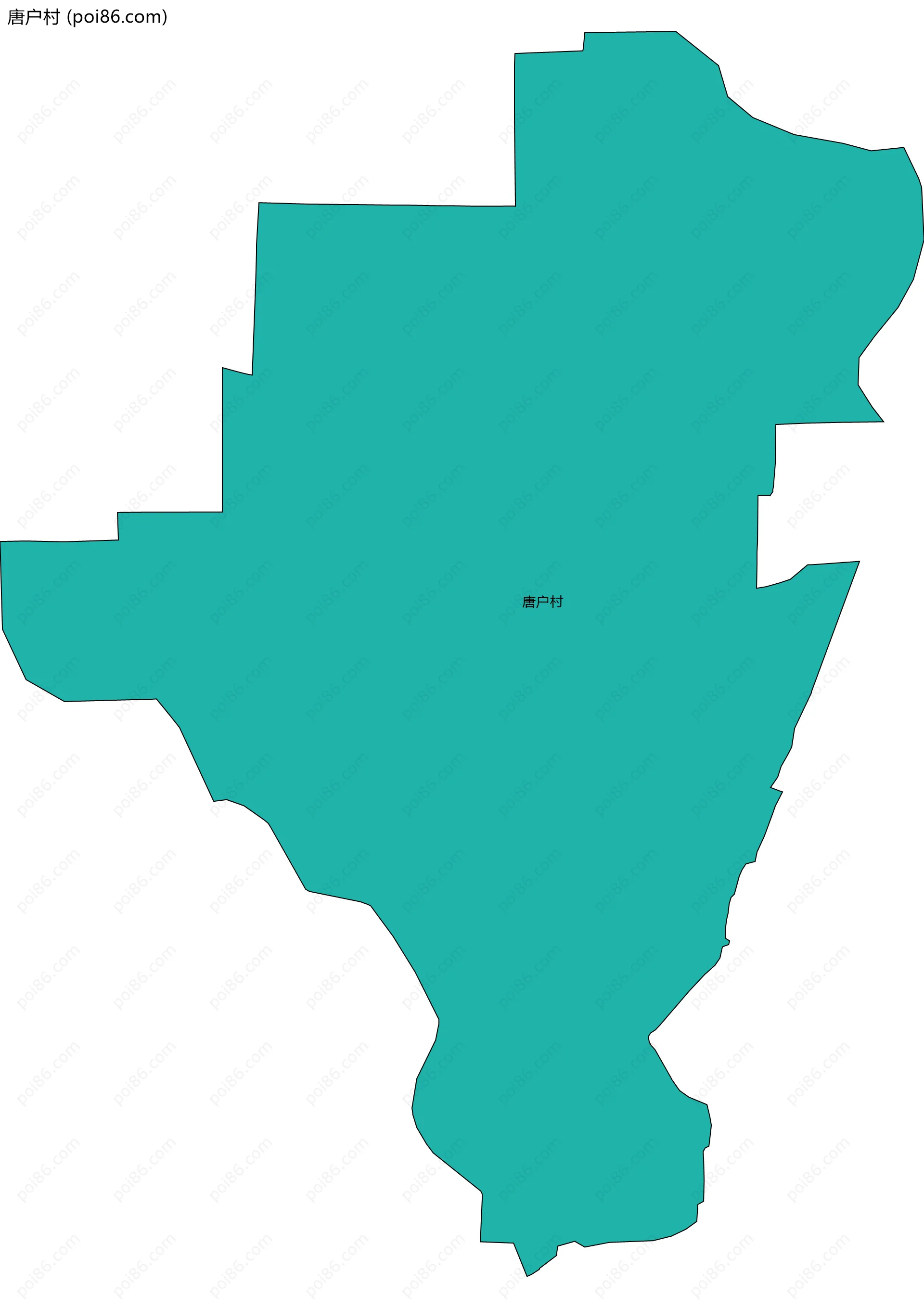 唐户村边界地图
