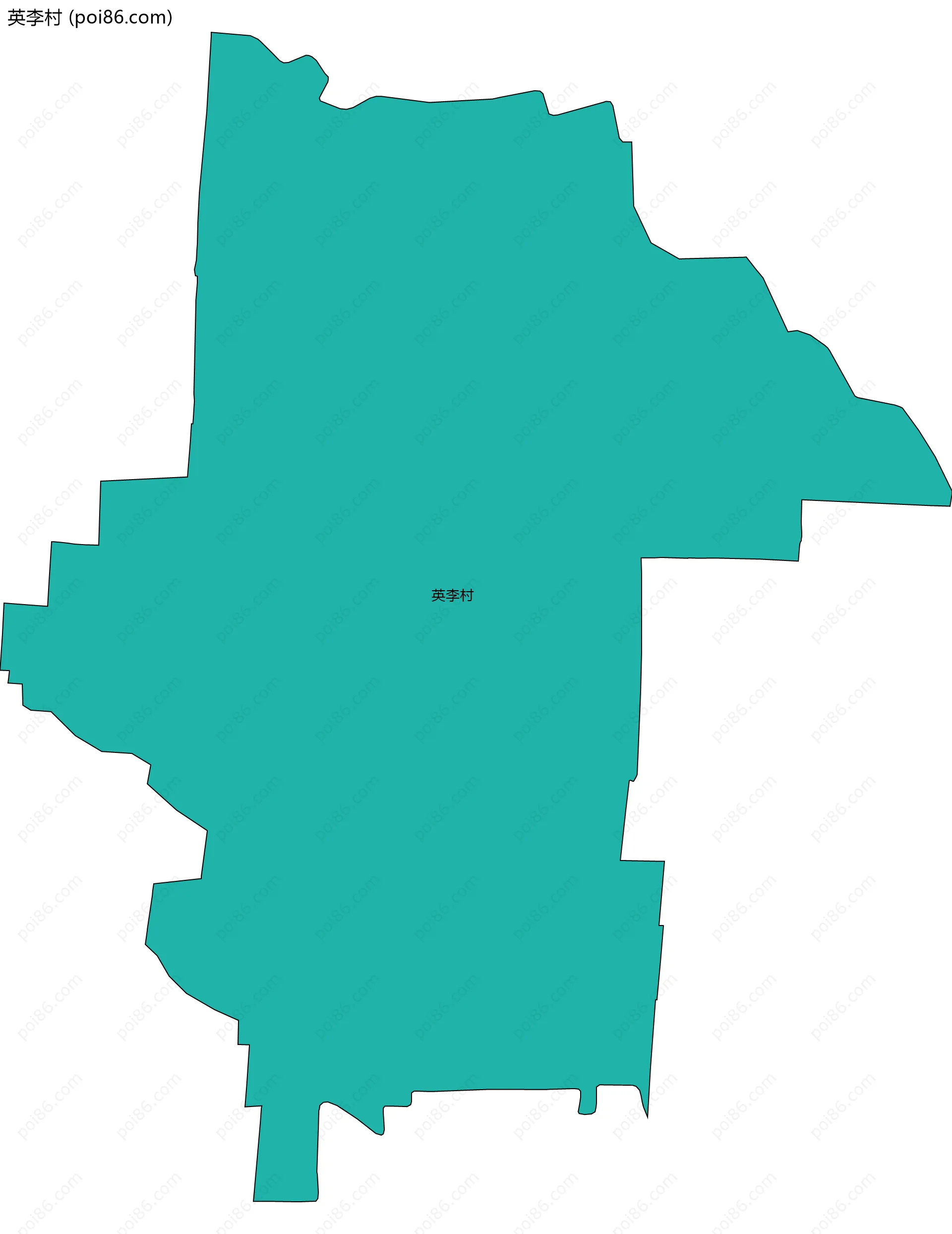 英李村边界地图