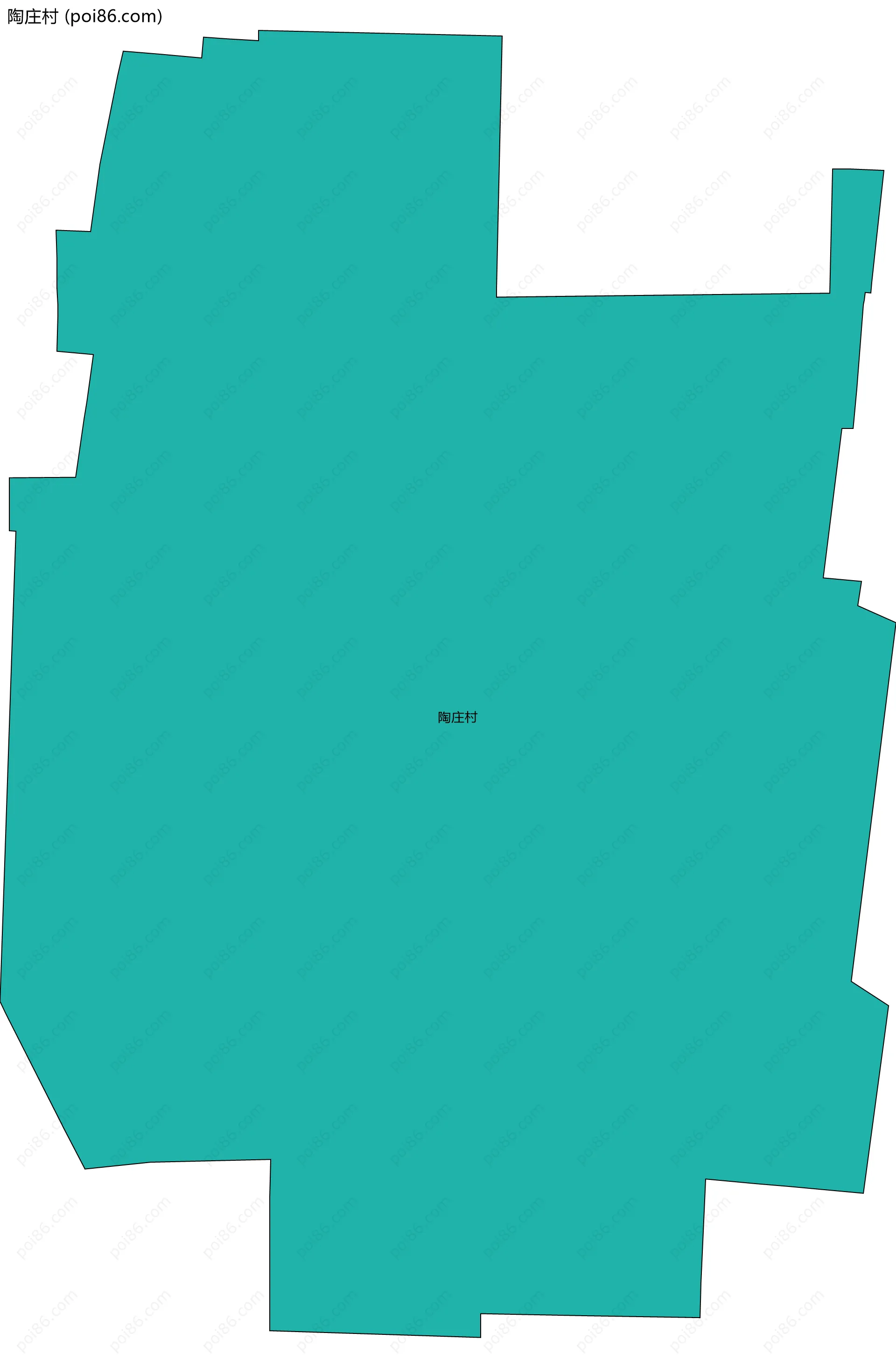 陶庄村边界地图