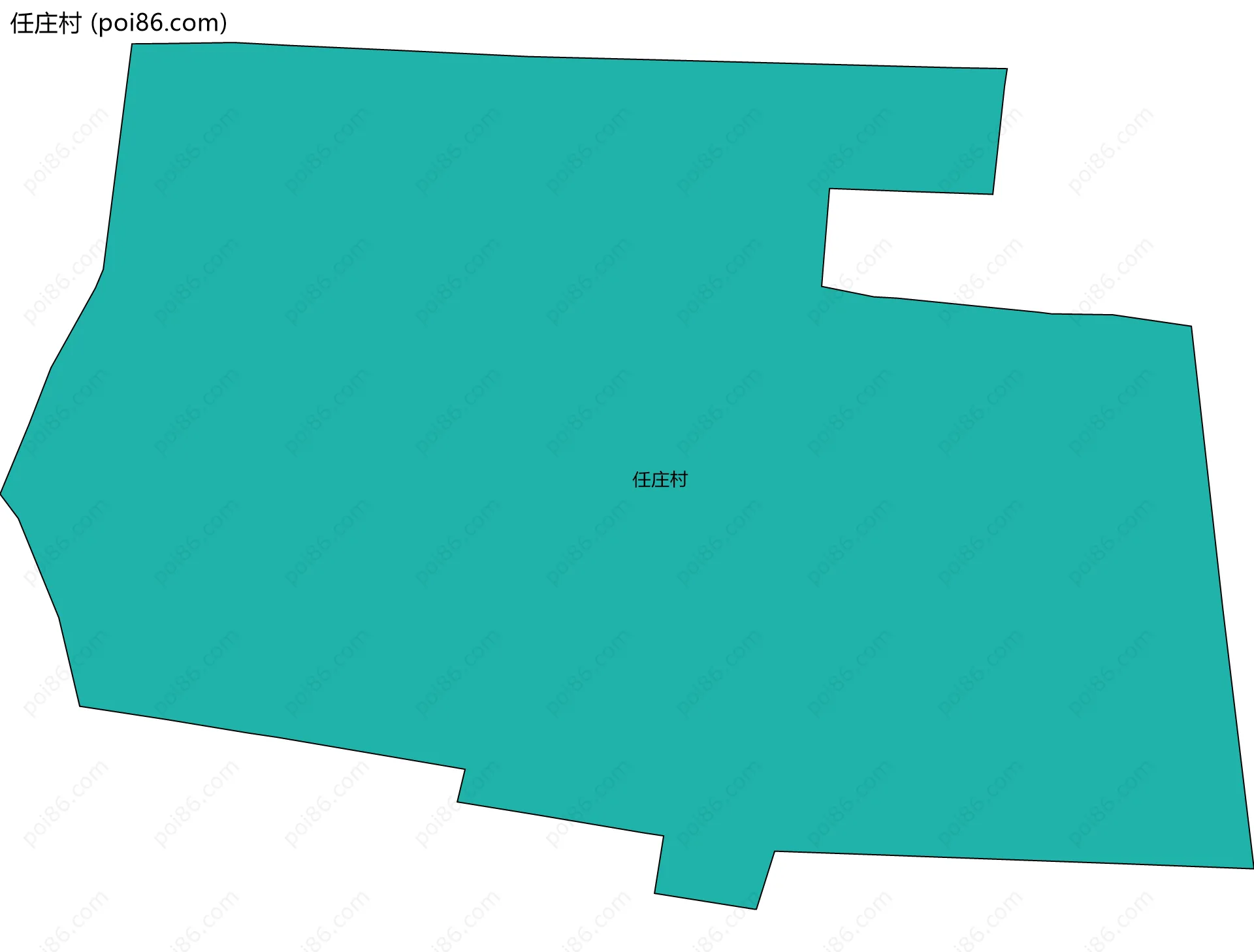 任庄村边界地图