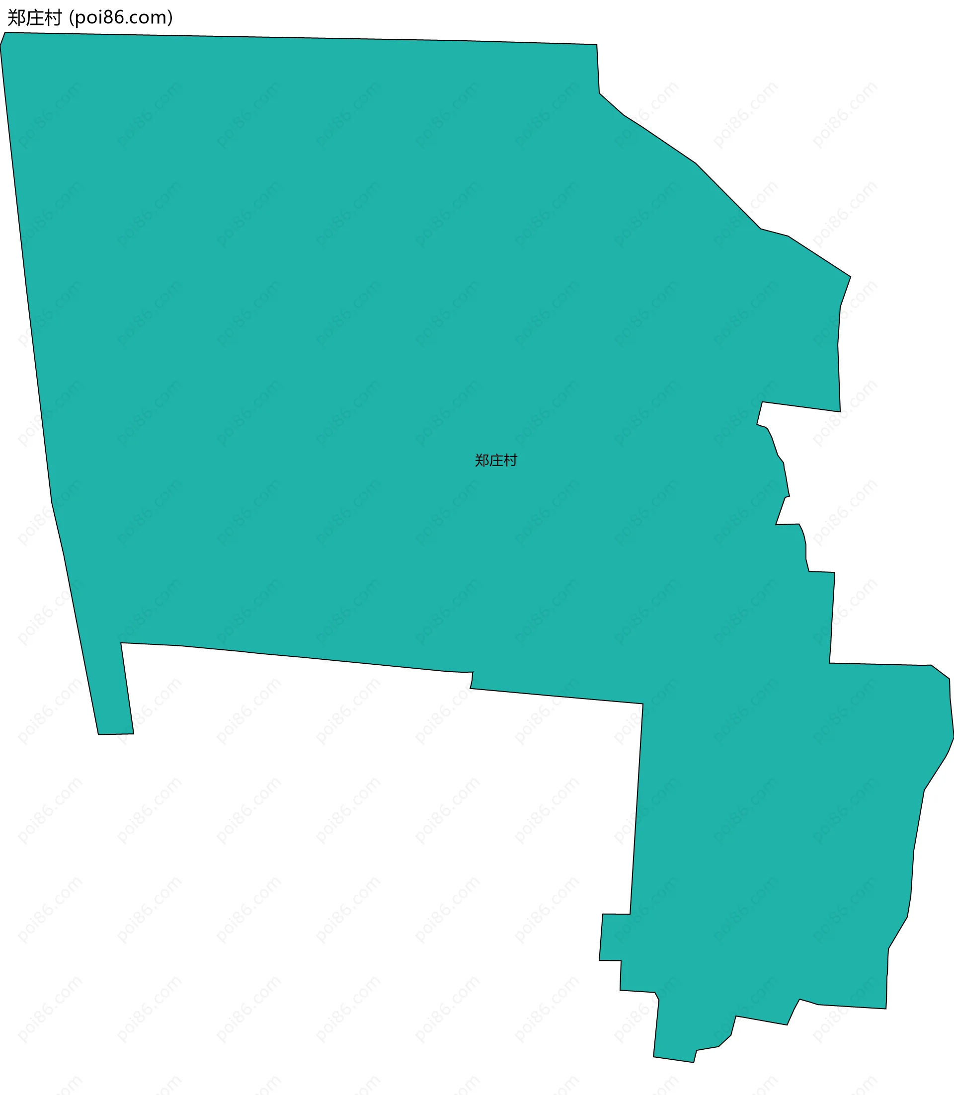 郑庄村边界地图