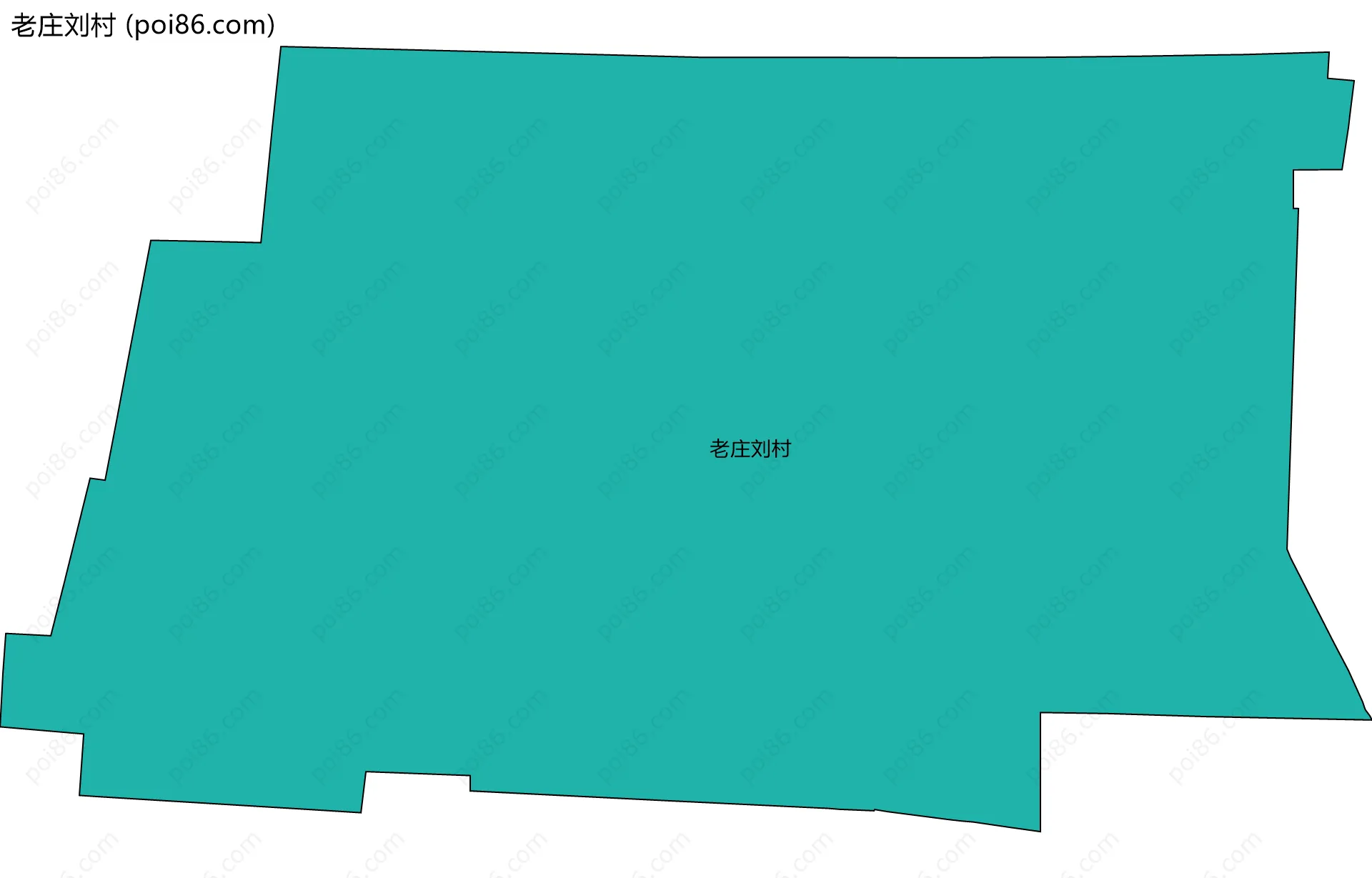 老庄刘村边界地图