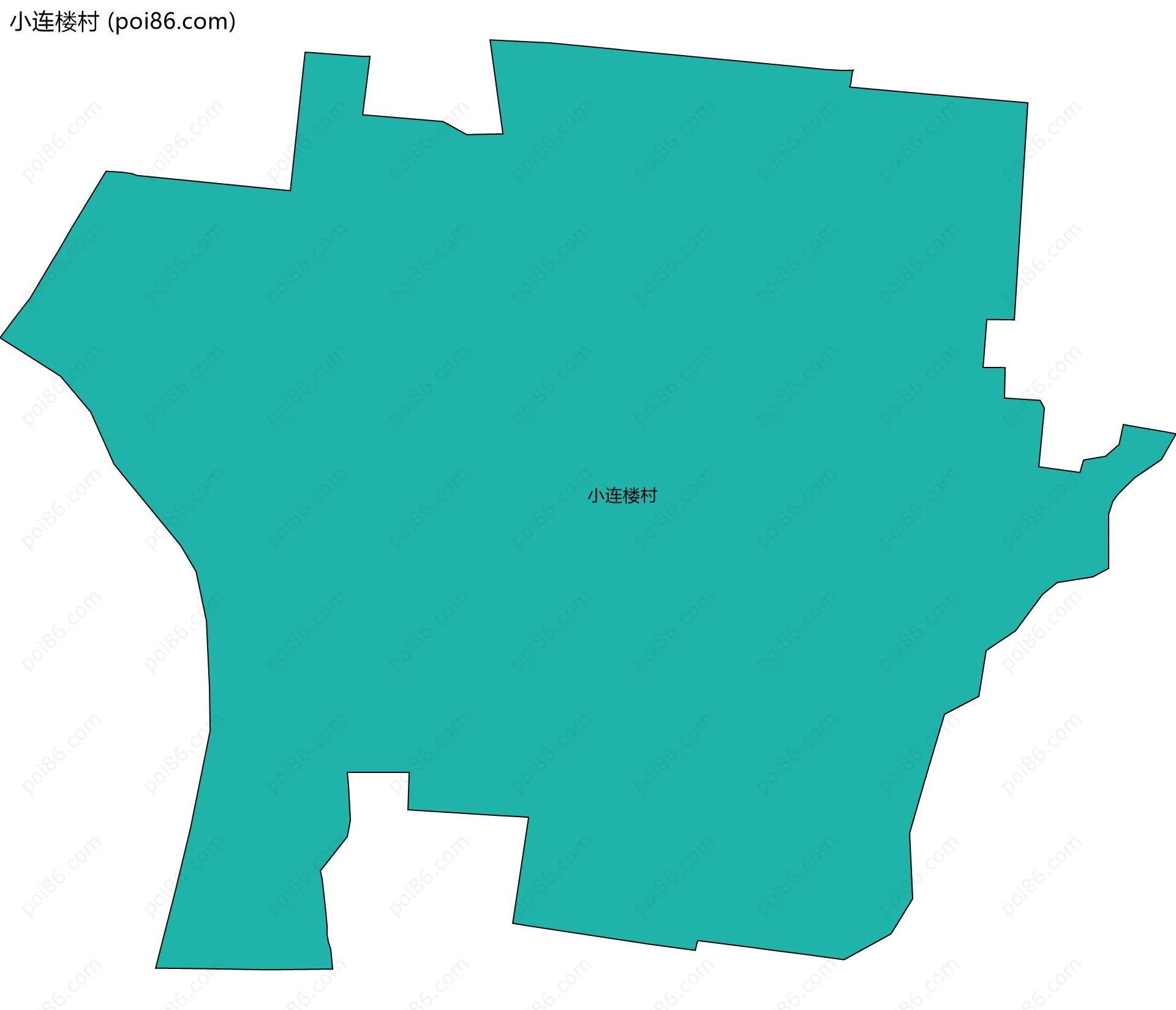 小连楼村边界地图