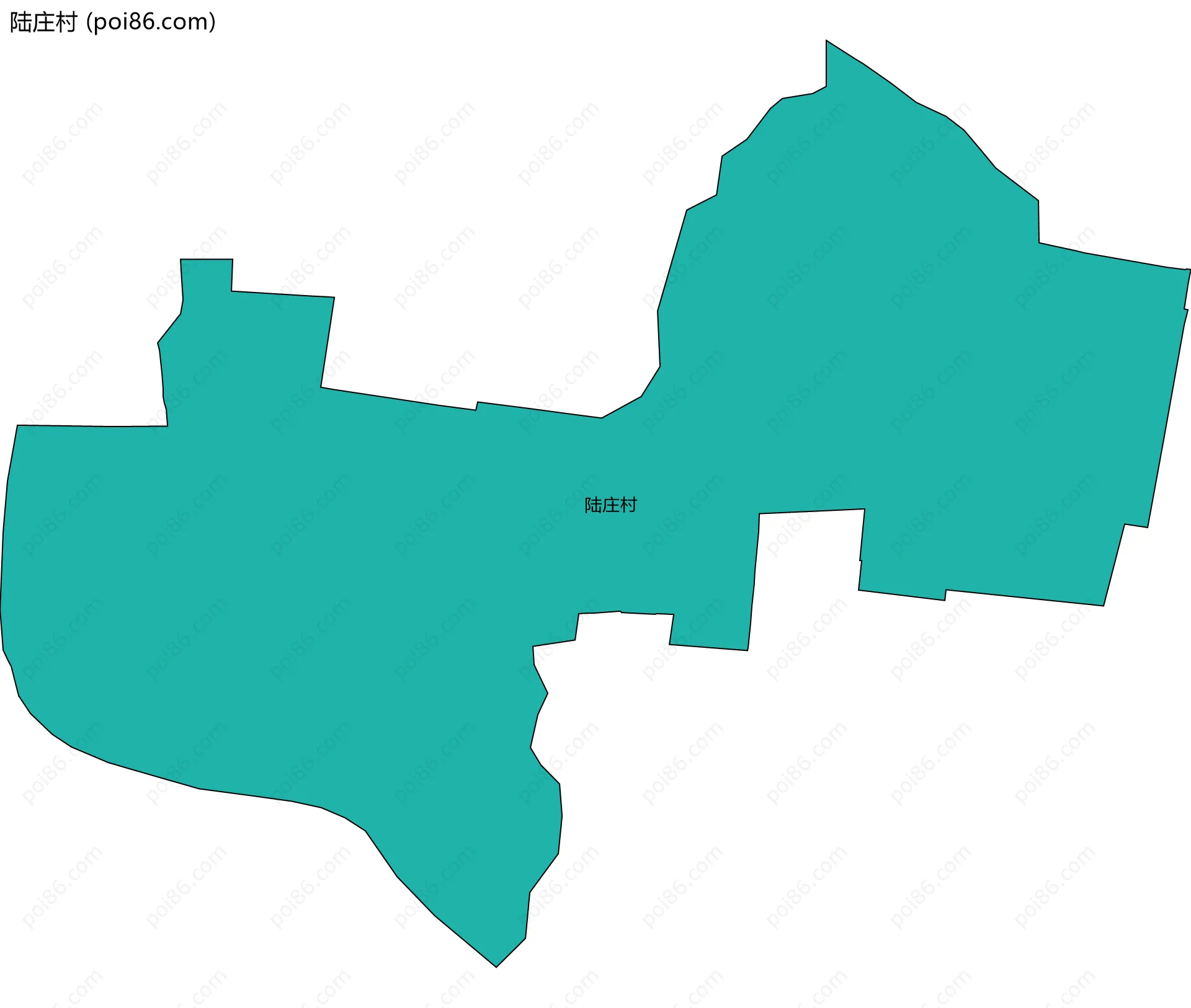 陆庄村边界地图
