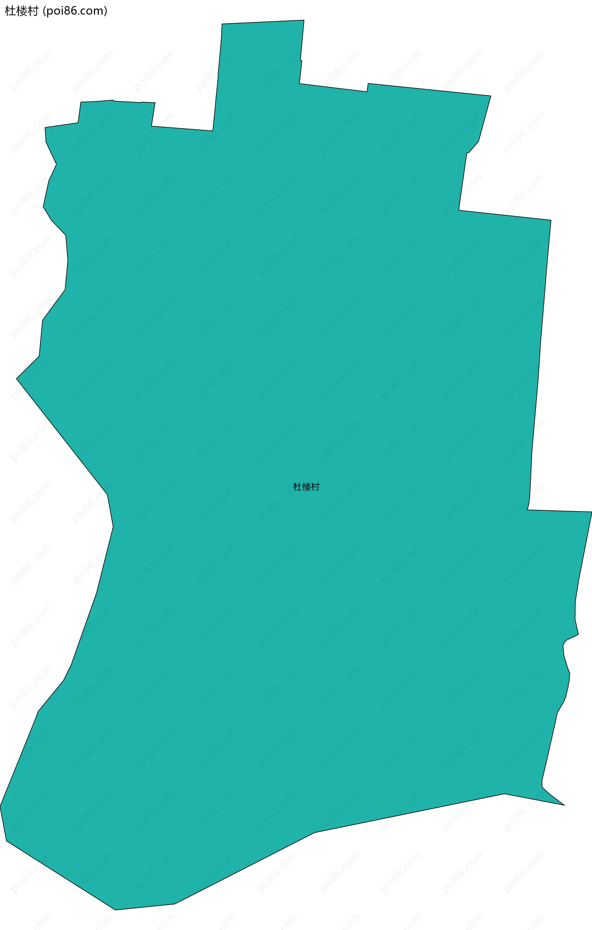 杜楼村边界地图