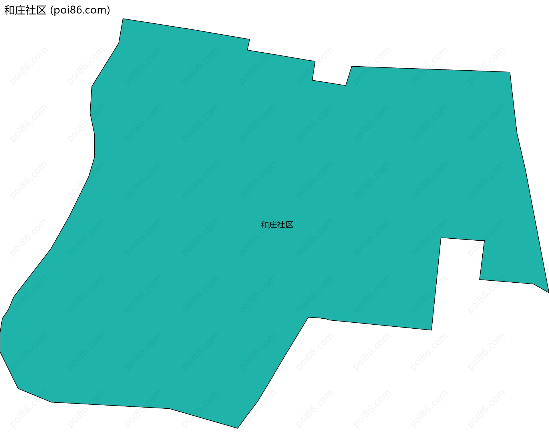 和庄社区边界地图