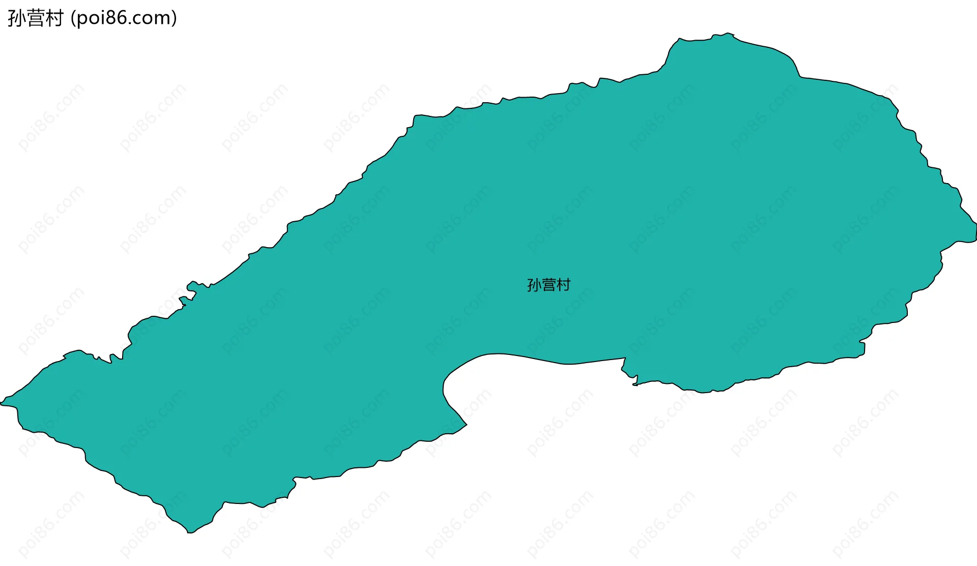 孙营村边界地图