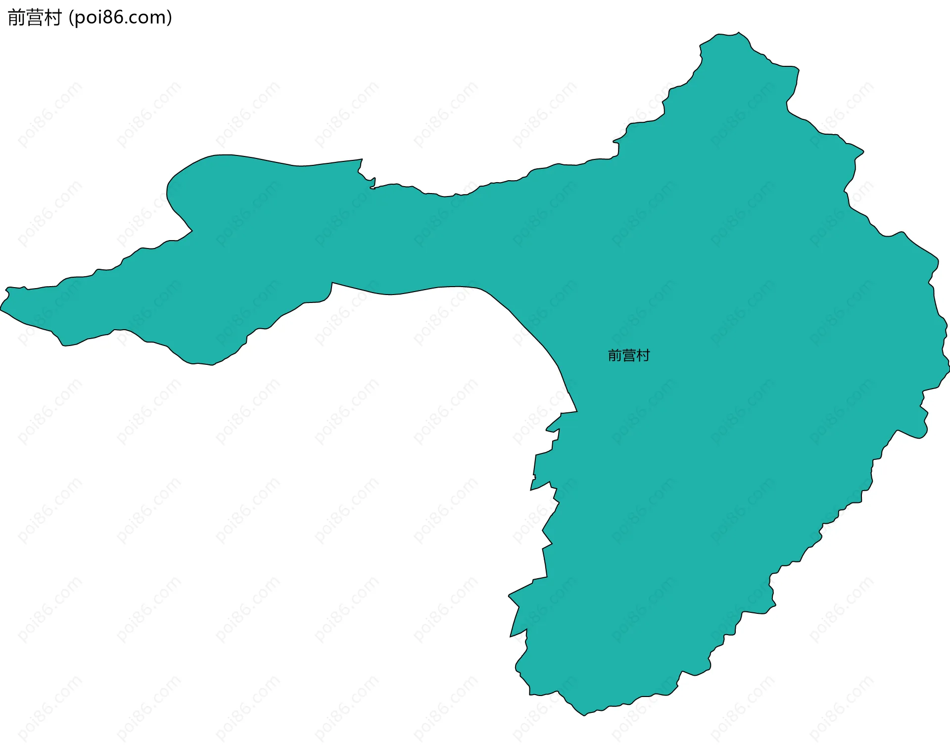 前营村边界地图
