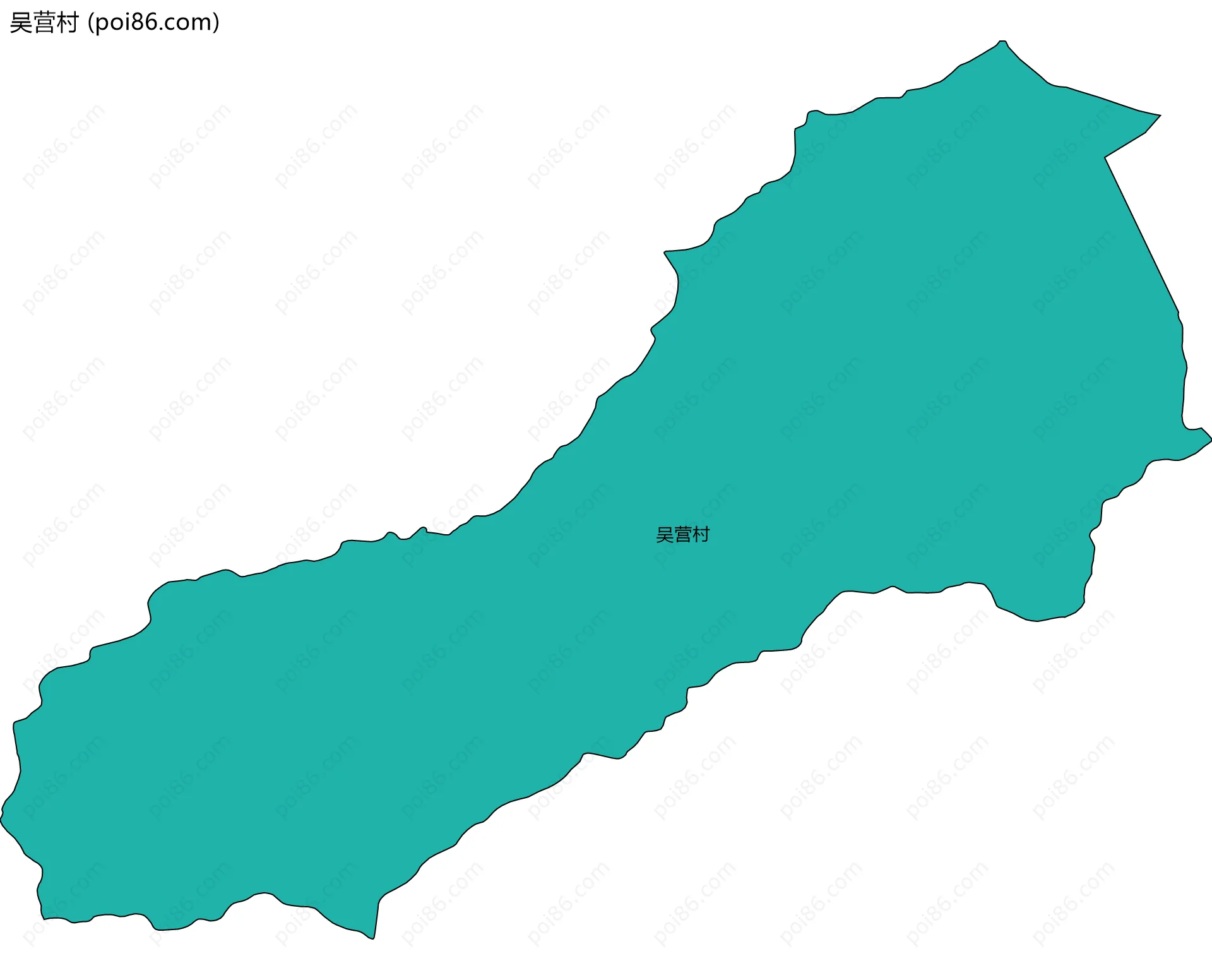 吴营村边界地图