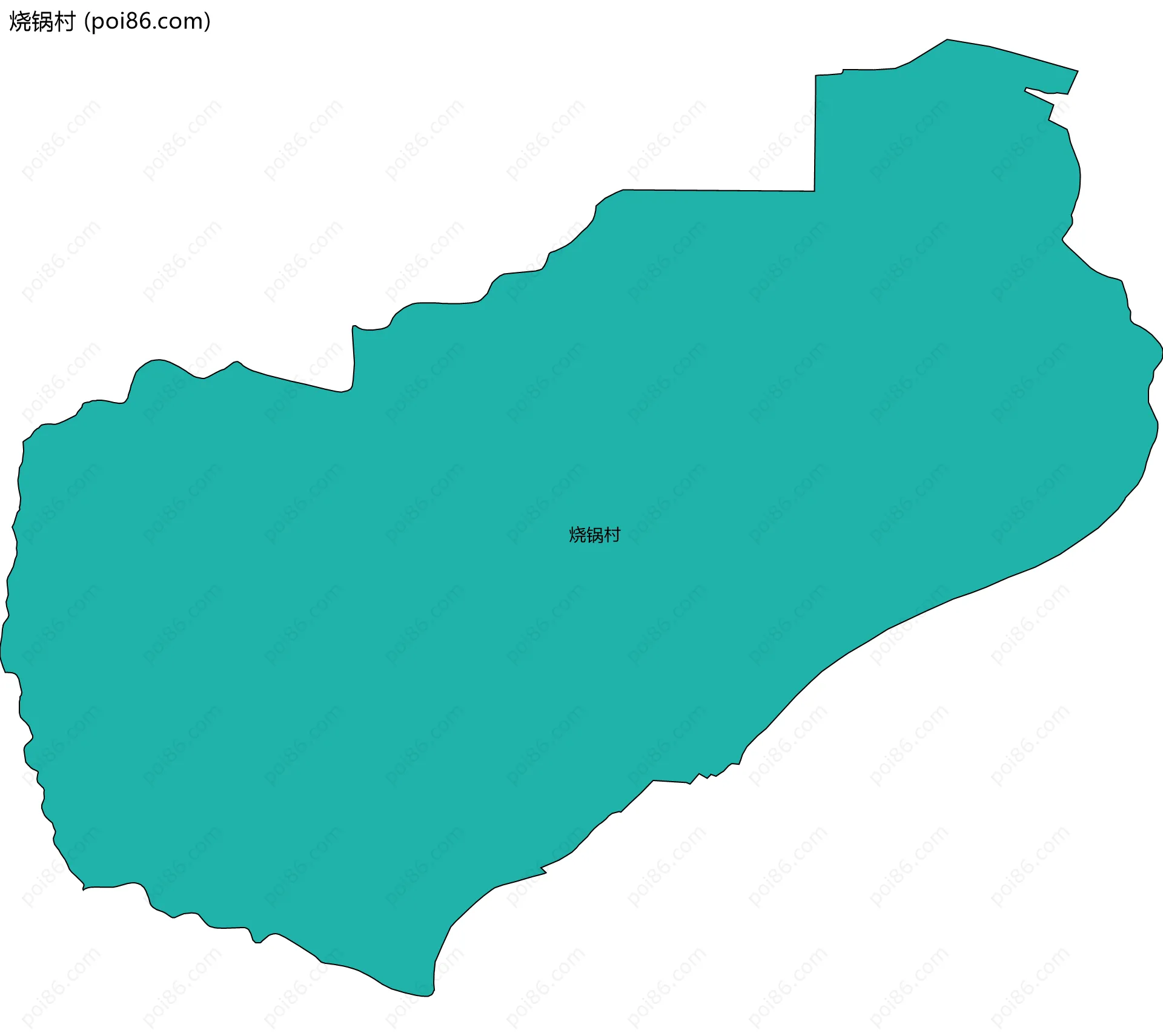 烧锅村边界地图