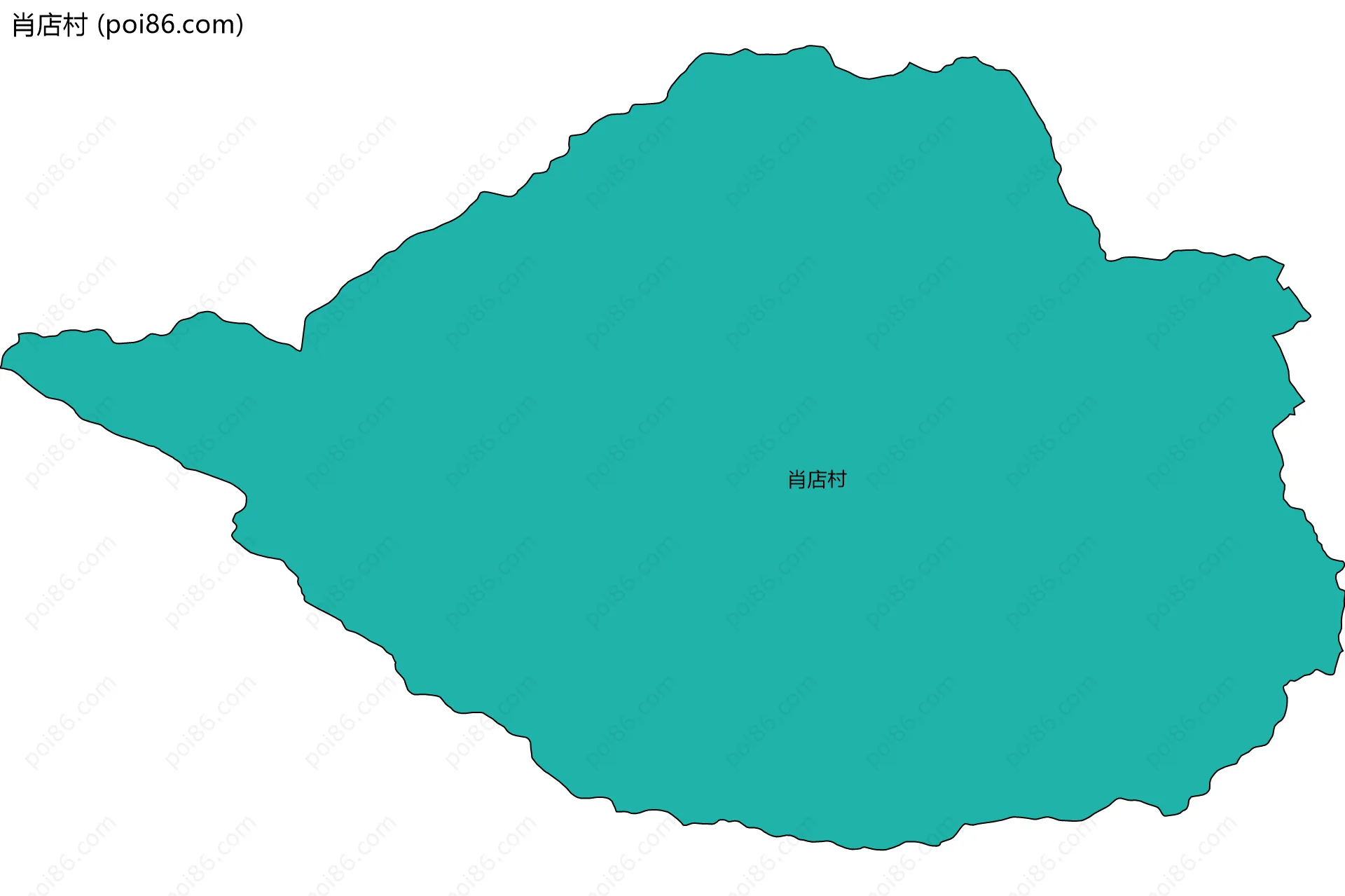 肖店村边界地图