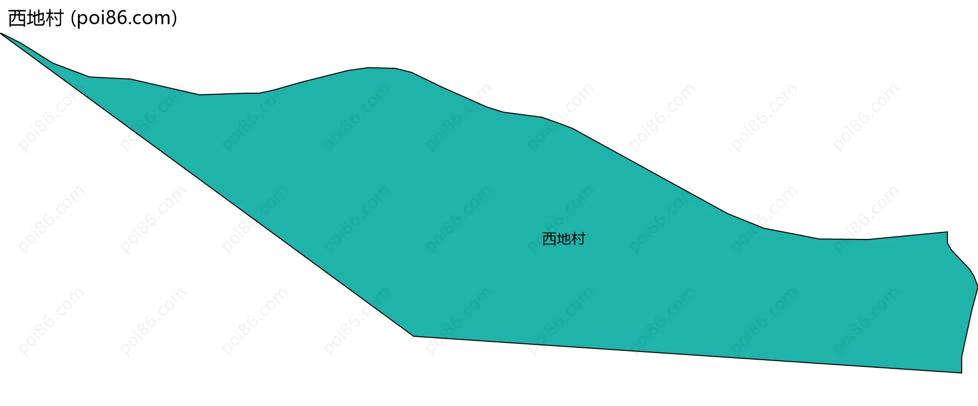西地村边界地图