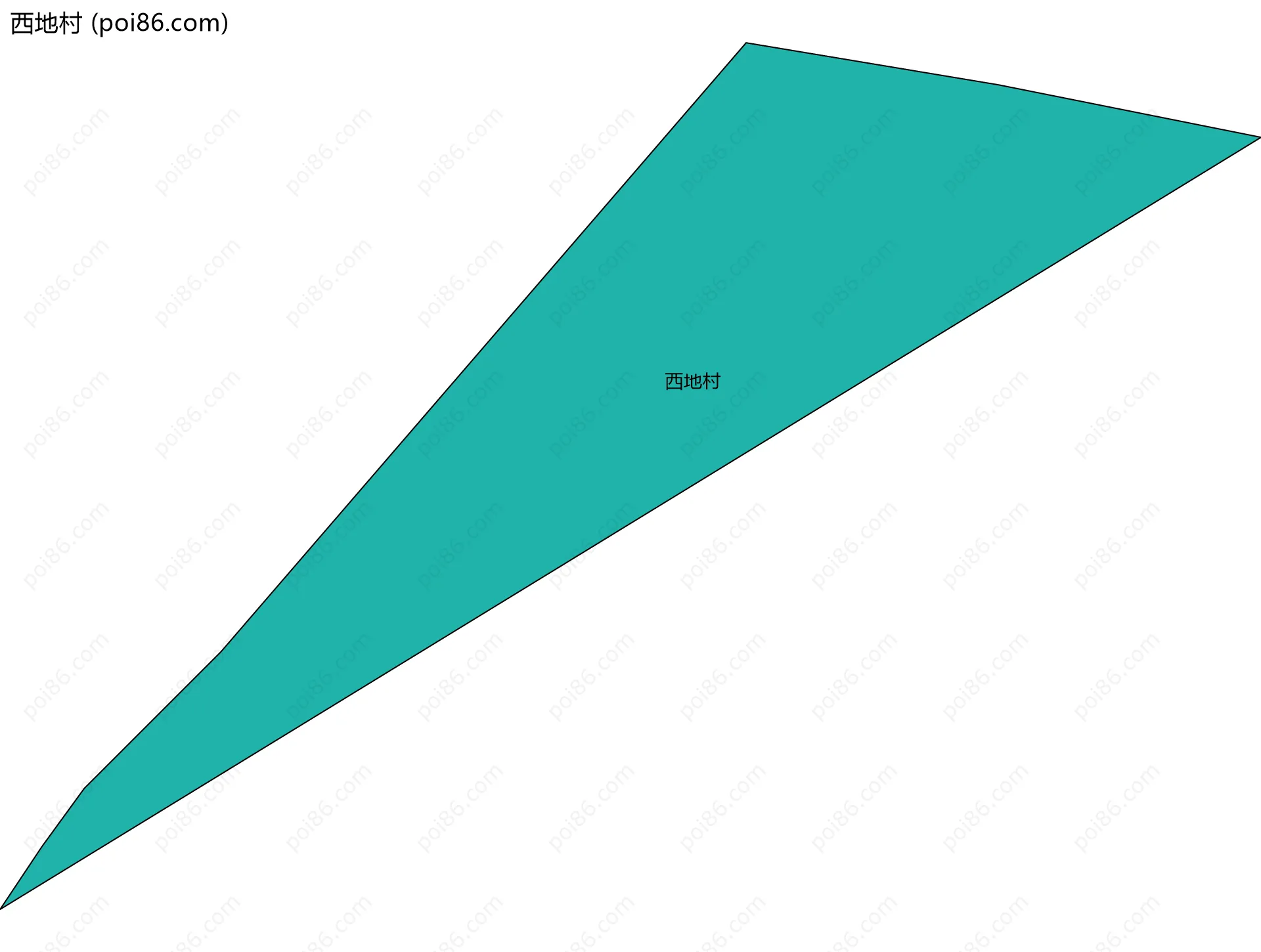 西地村边界地图