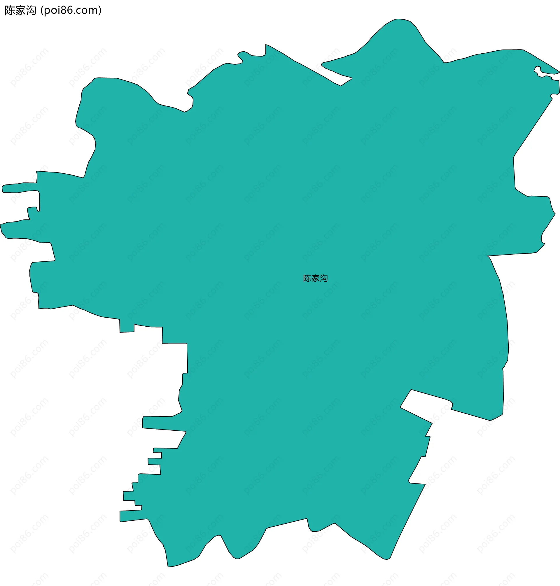 陈家沟边界地图