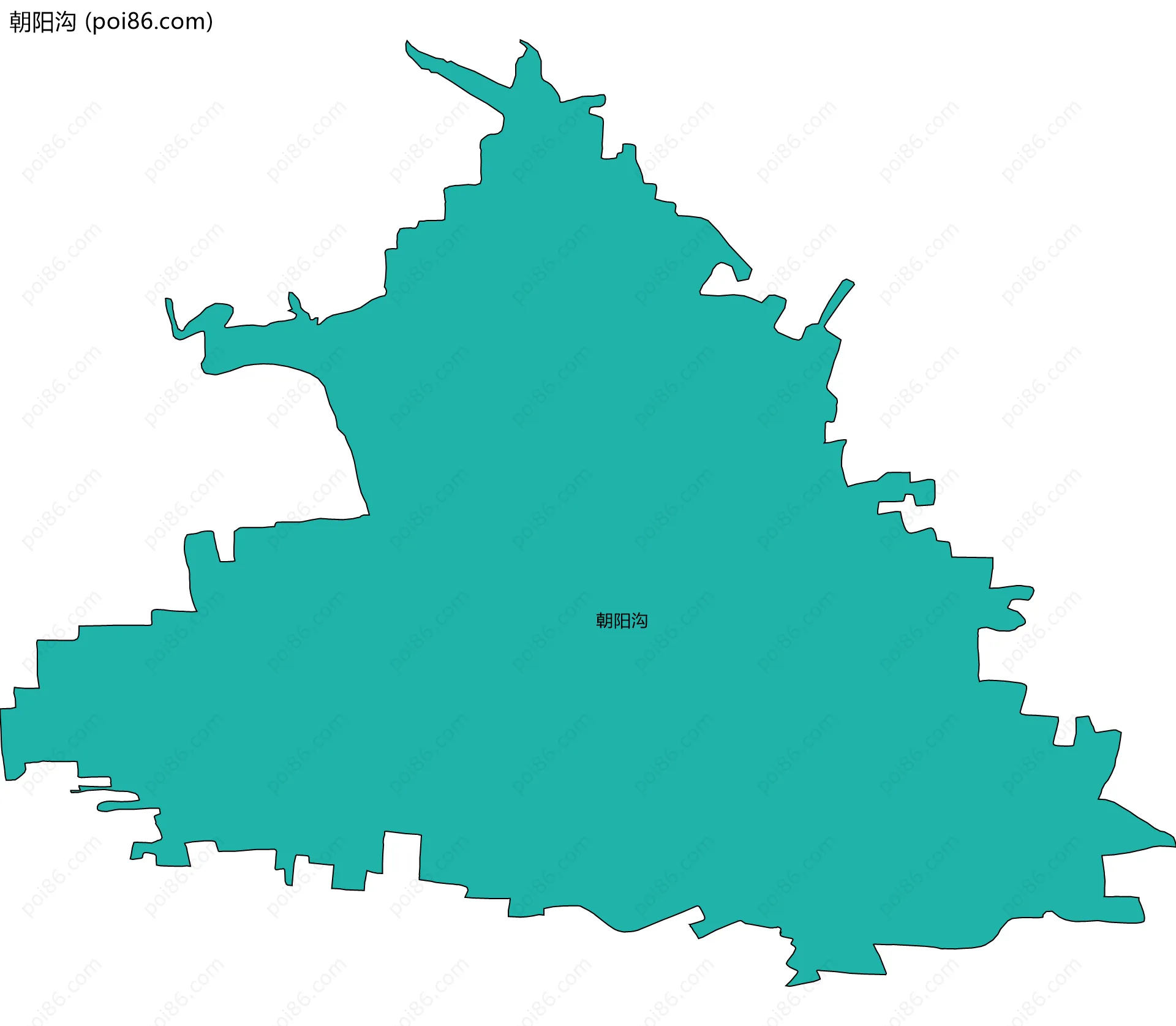 朝阳沟边界地图