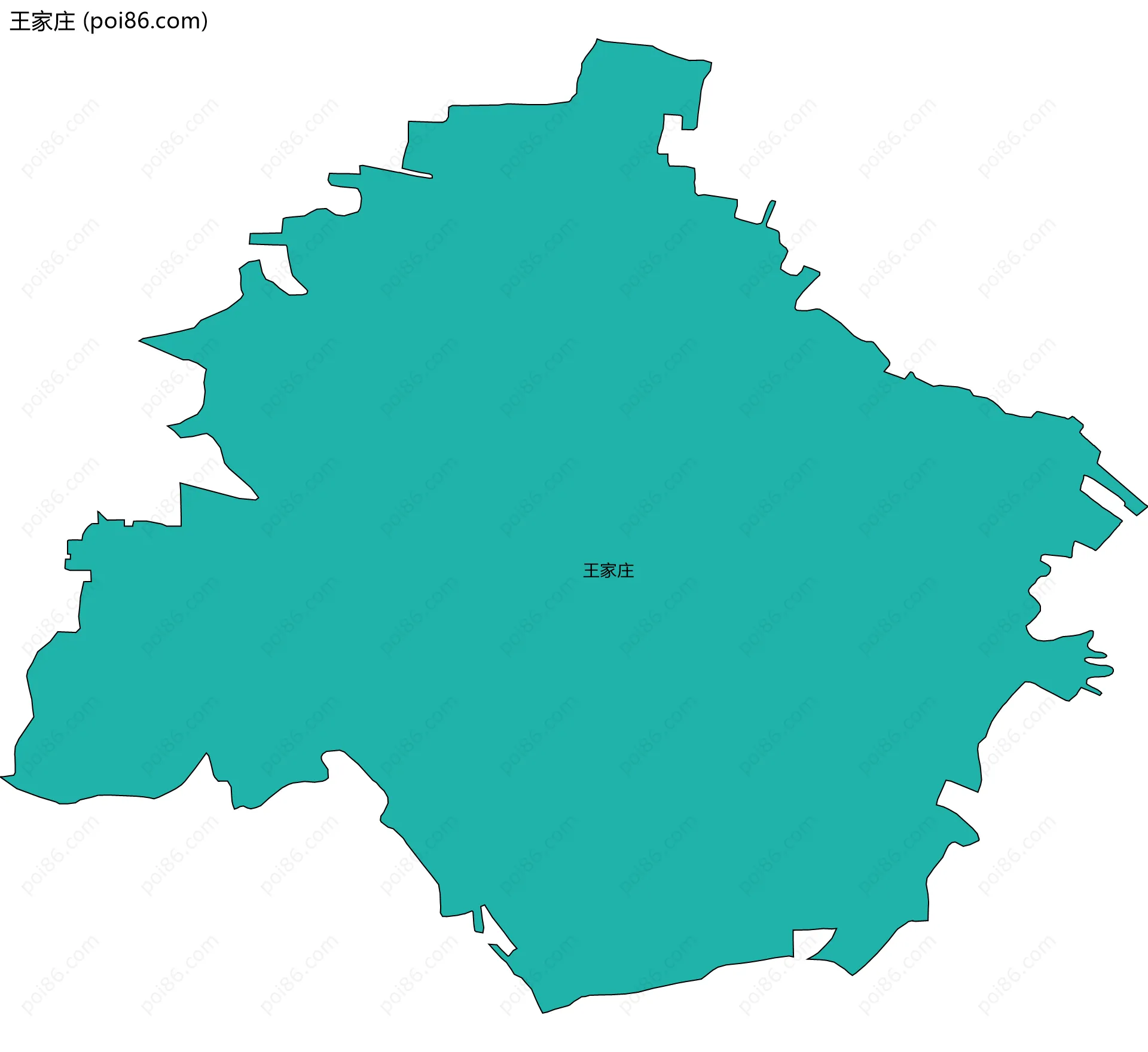 王家庄边界地图