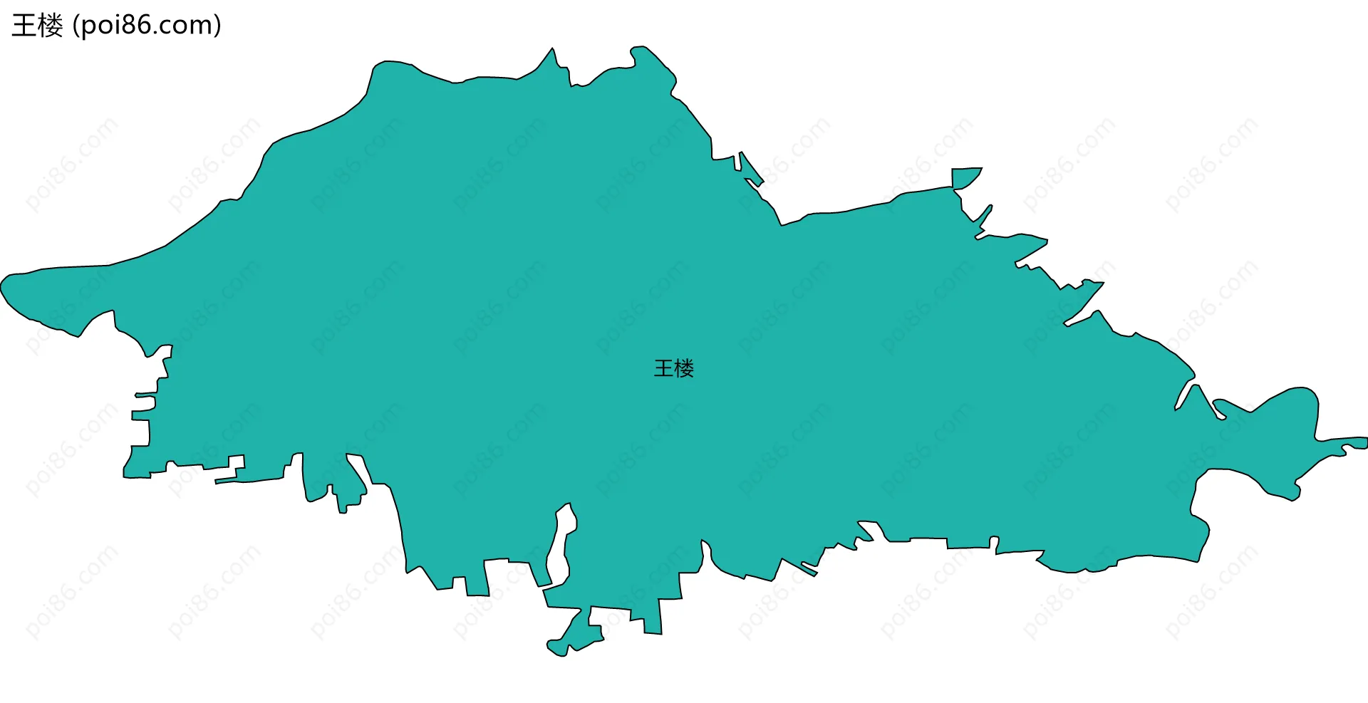 王楼边界地图