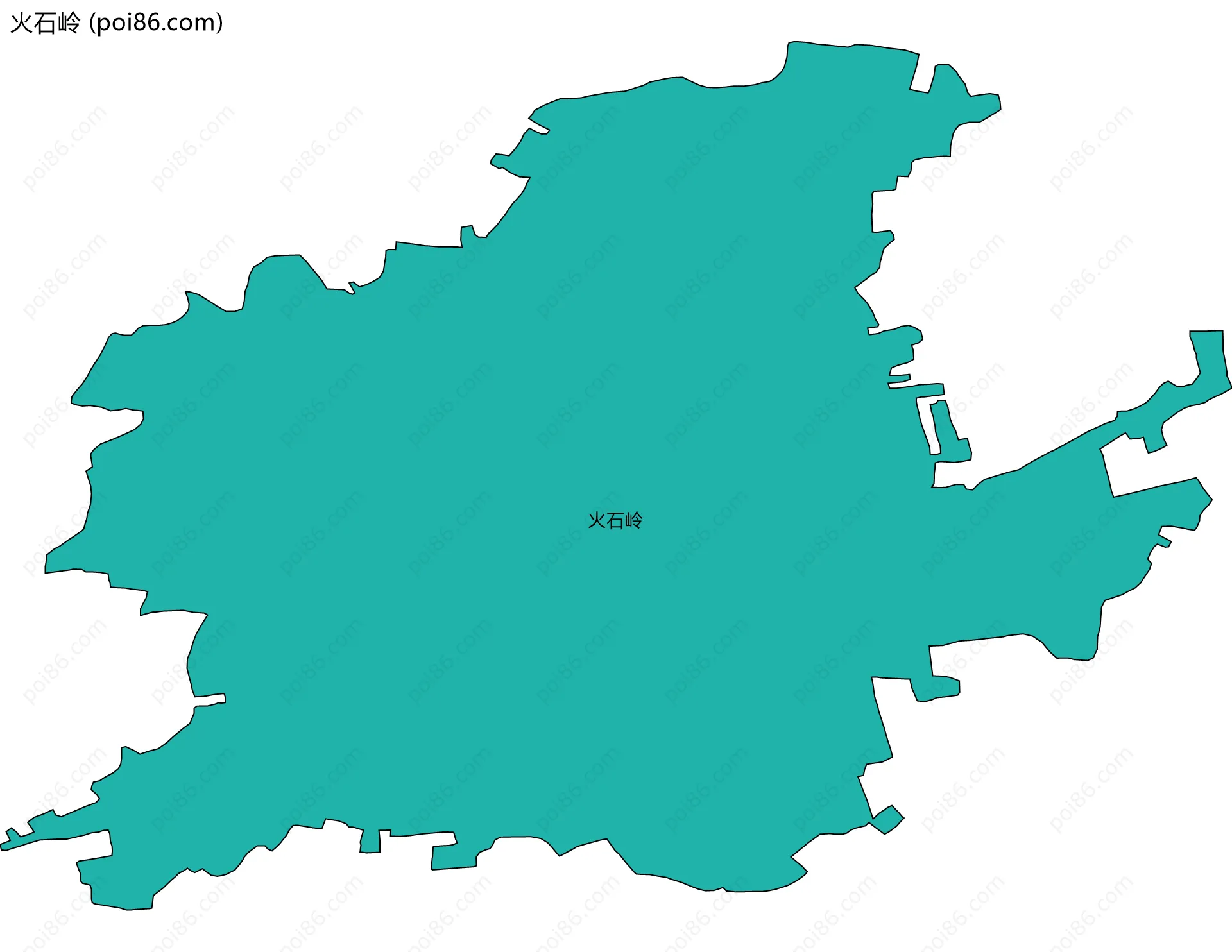 火石岭边界地图