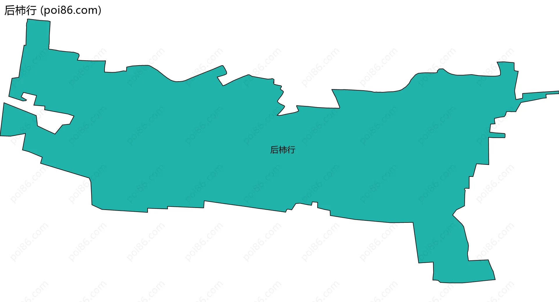 后柿行边界地图
