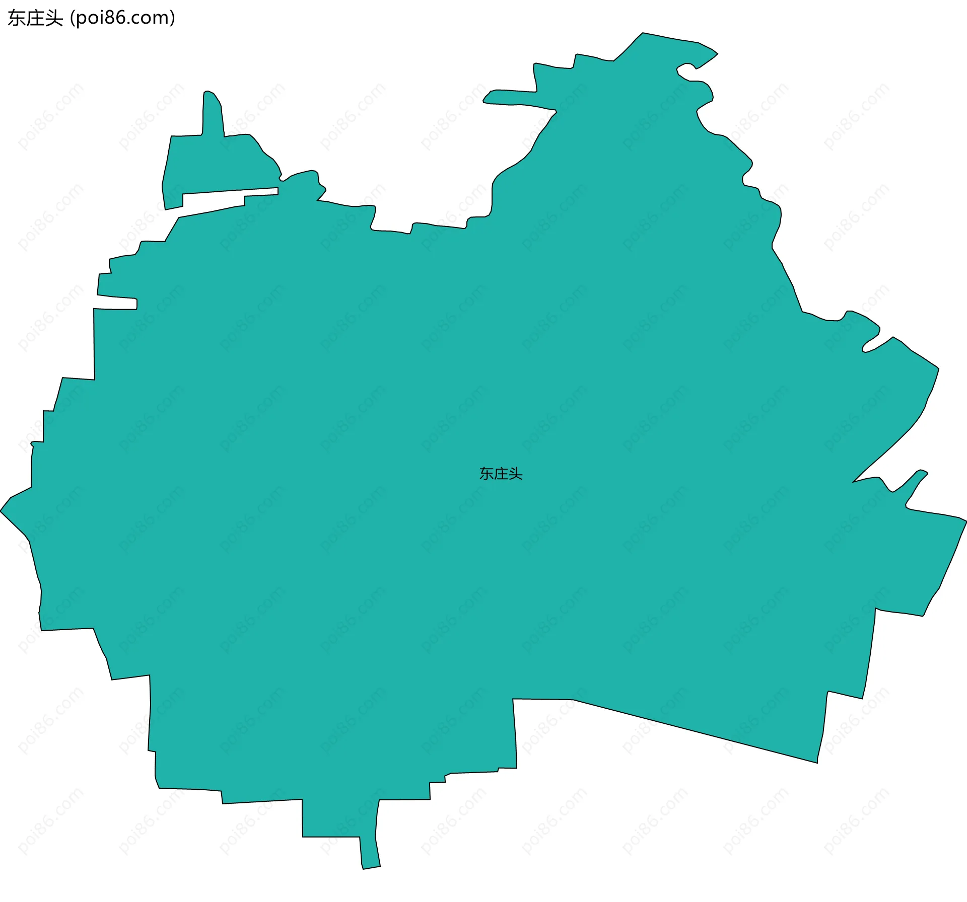 东庄头边界地图