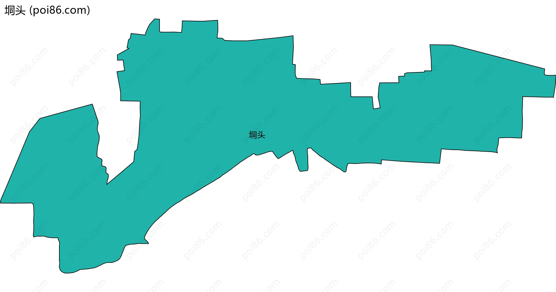 垌头边界地图