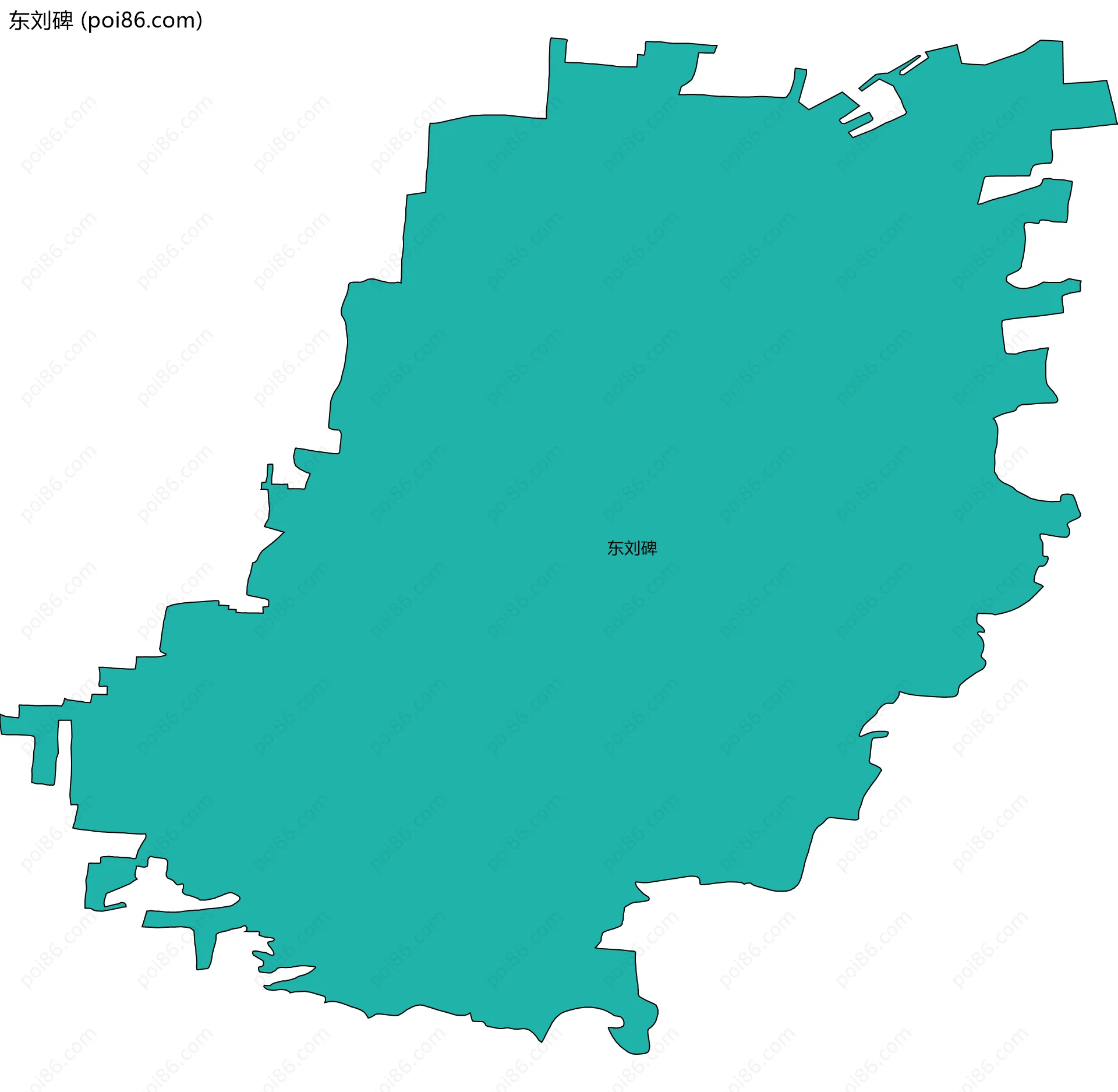 东刘碑边界地图