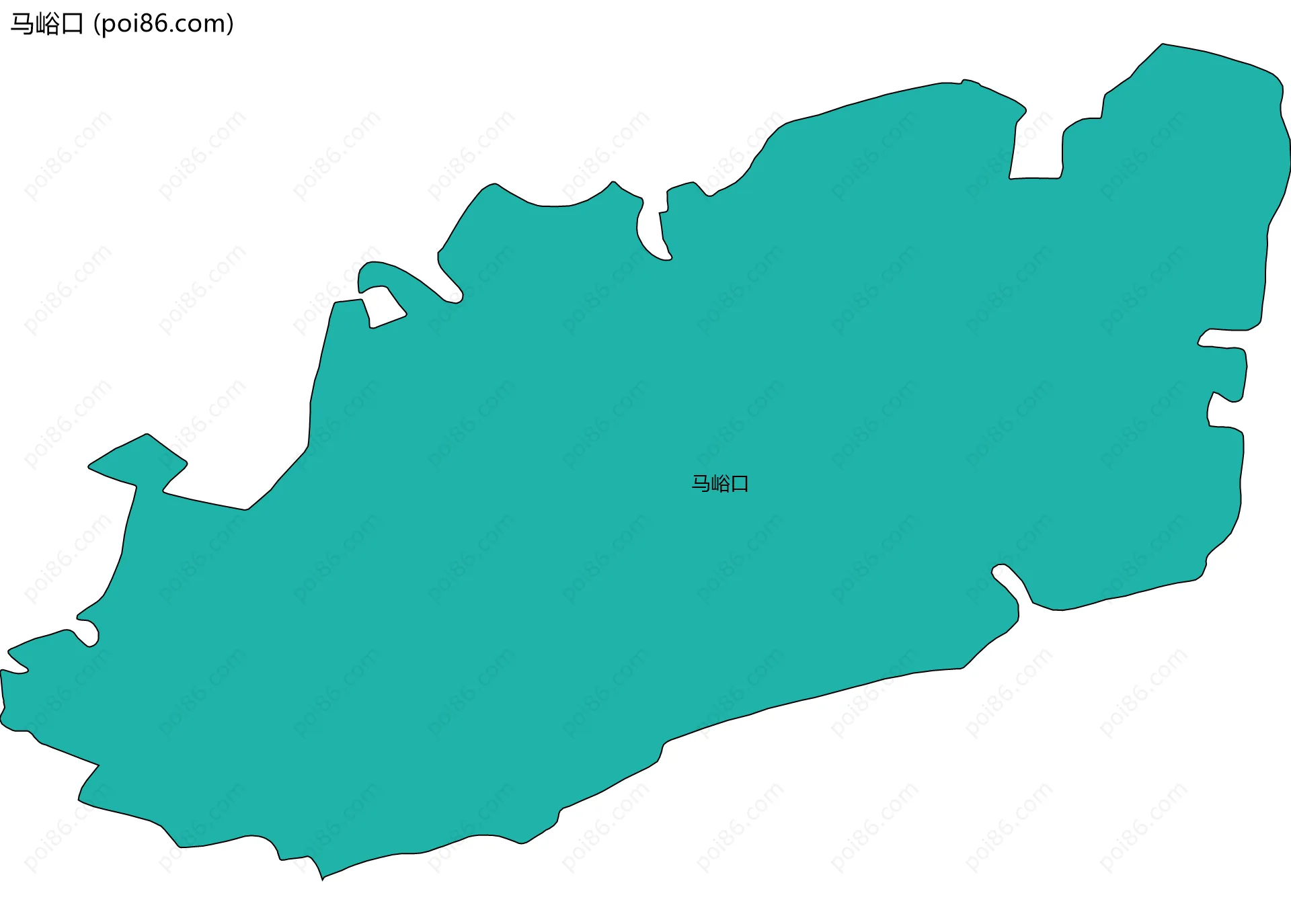 马峪口边界地图